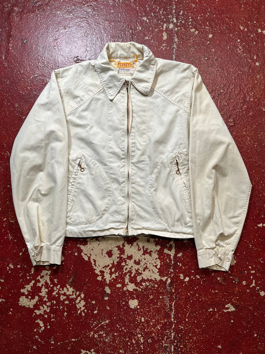 50s Penneys Split Back White Jacket