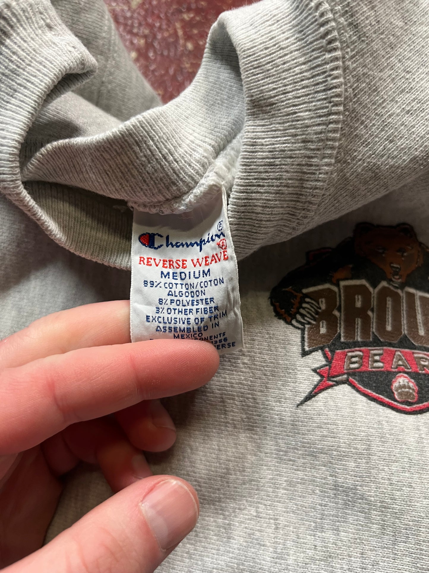 90s Champion Reverse Weave Brown Crewneck