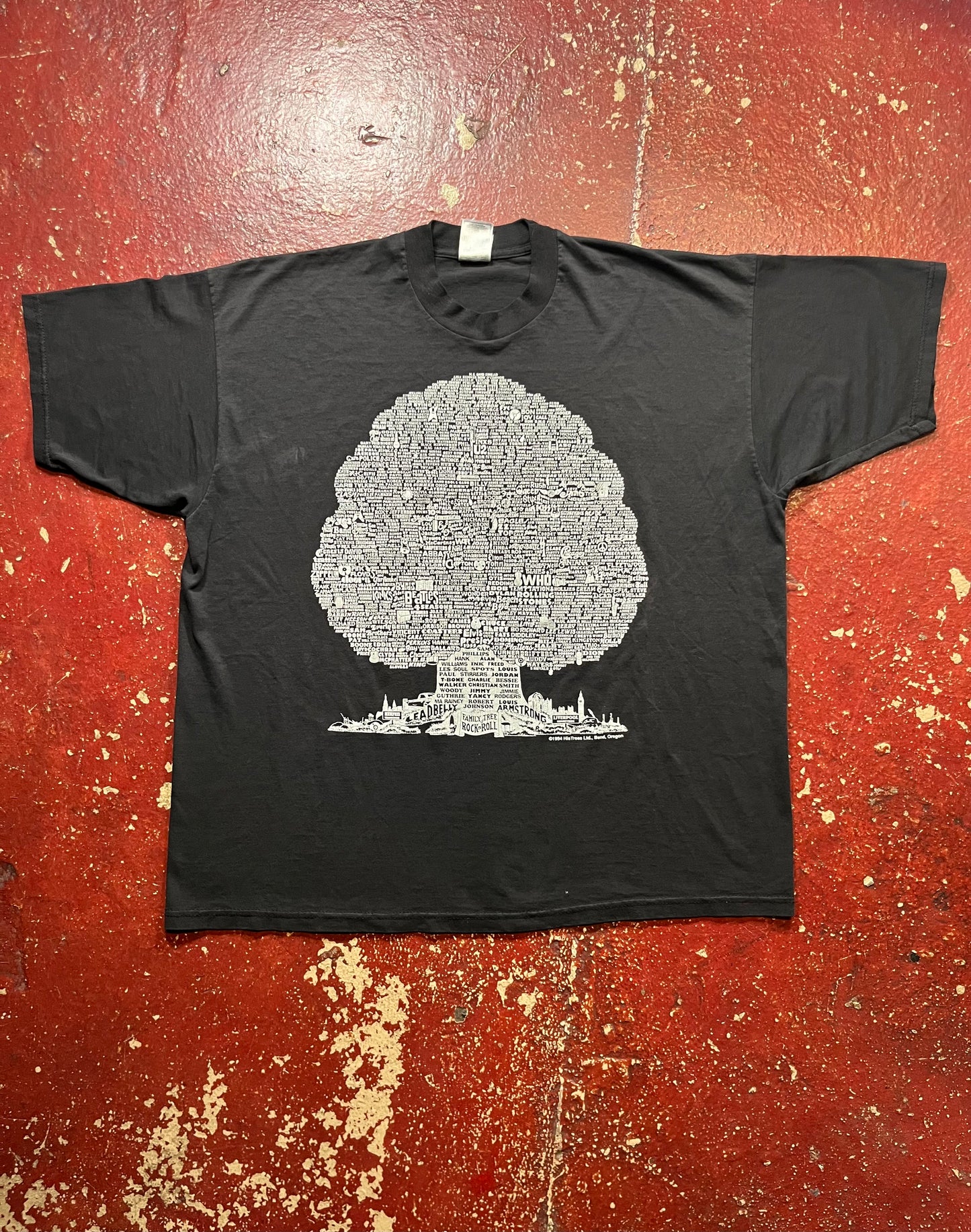 1994 Family Tree Of Rock & Roll Tee