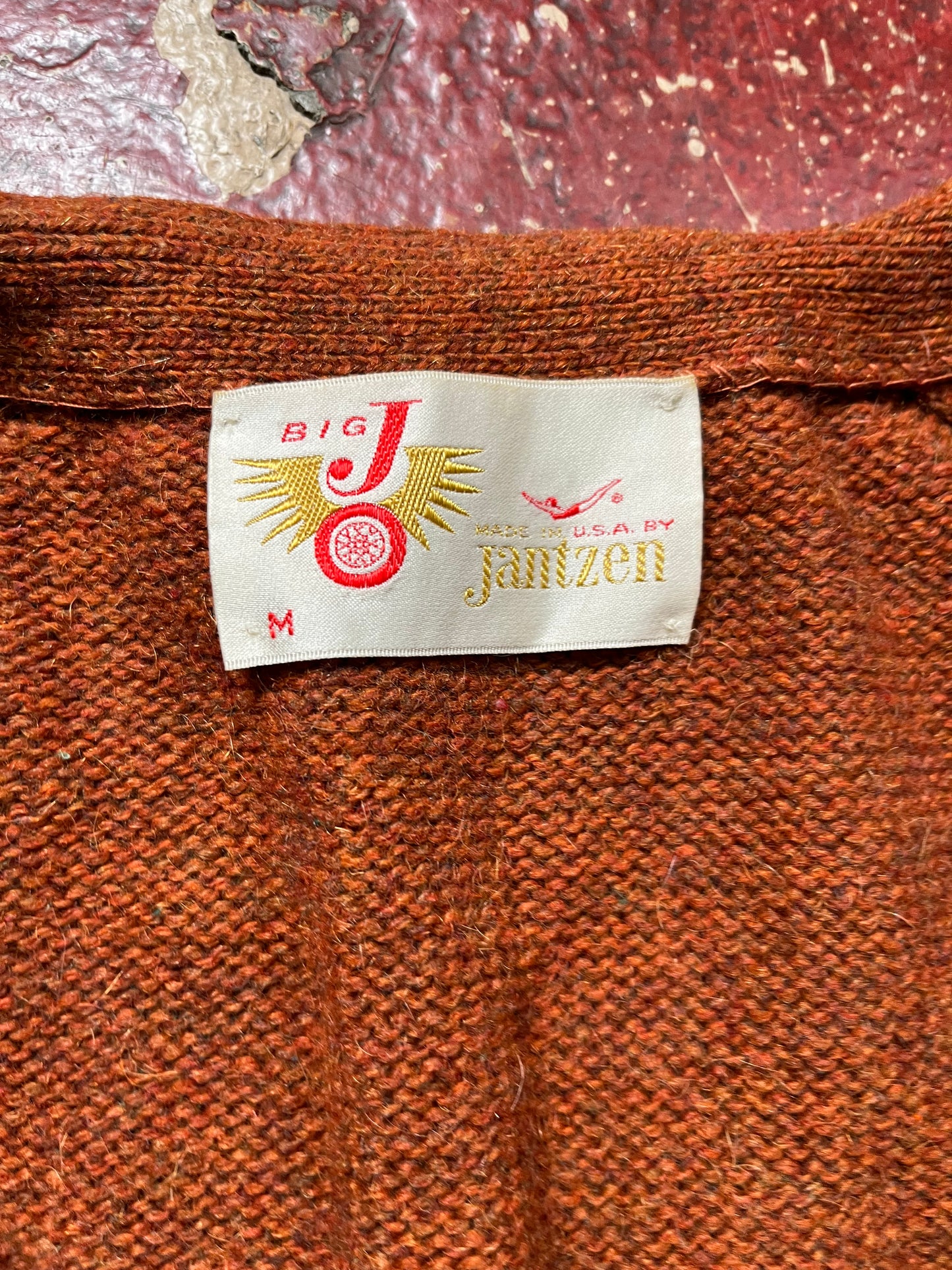 60s Jantzen Orange Cardigan
