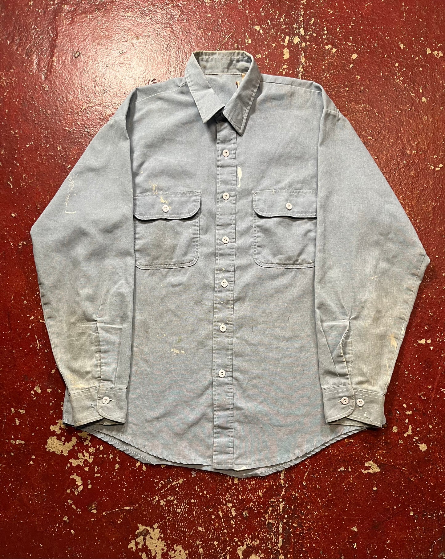 80s Big Mac Chambray Long Sleeve Shirt