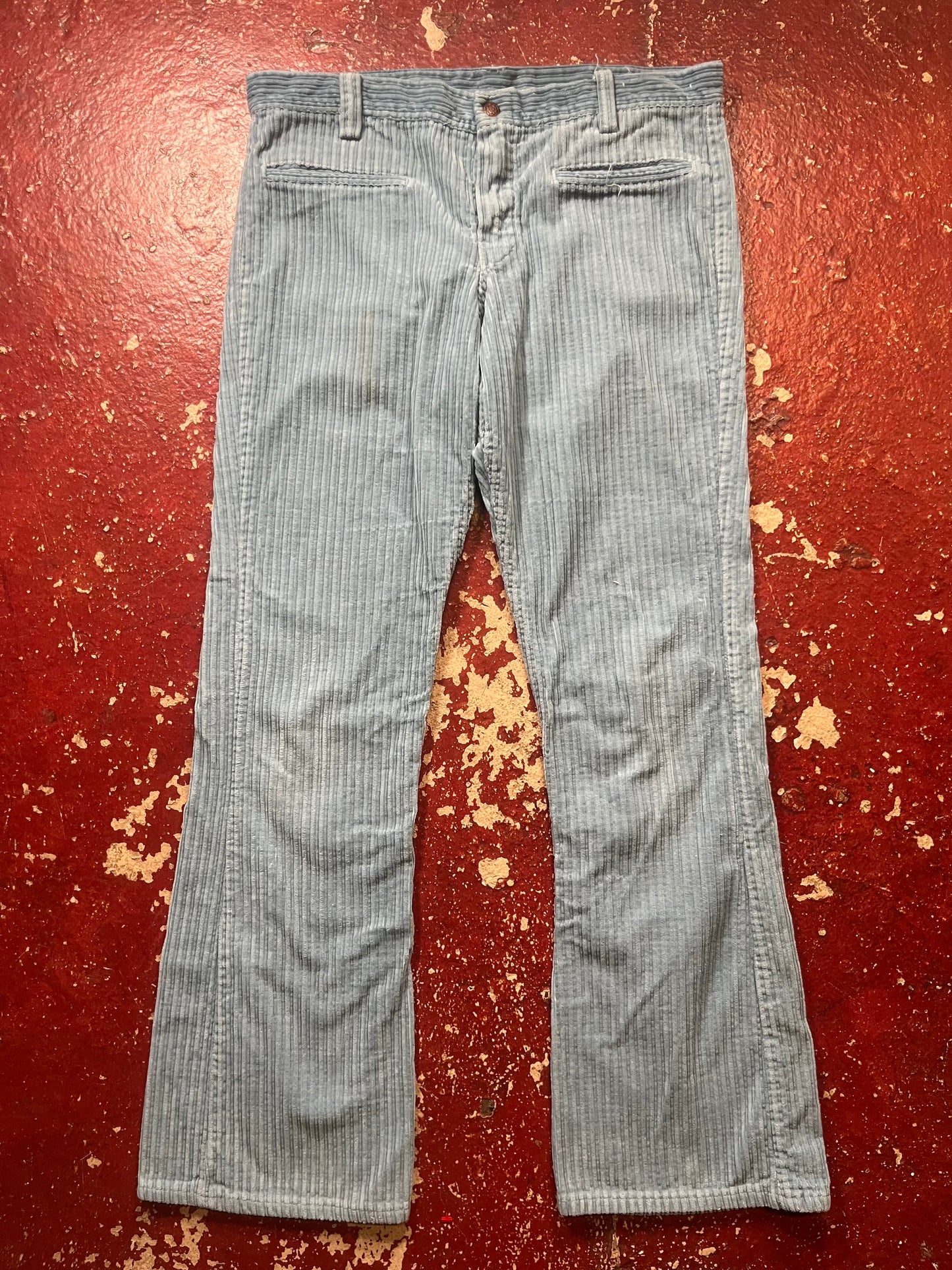 60s/70s Blue Corduroy Pants