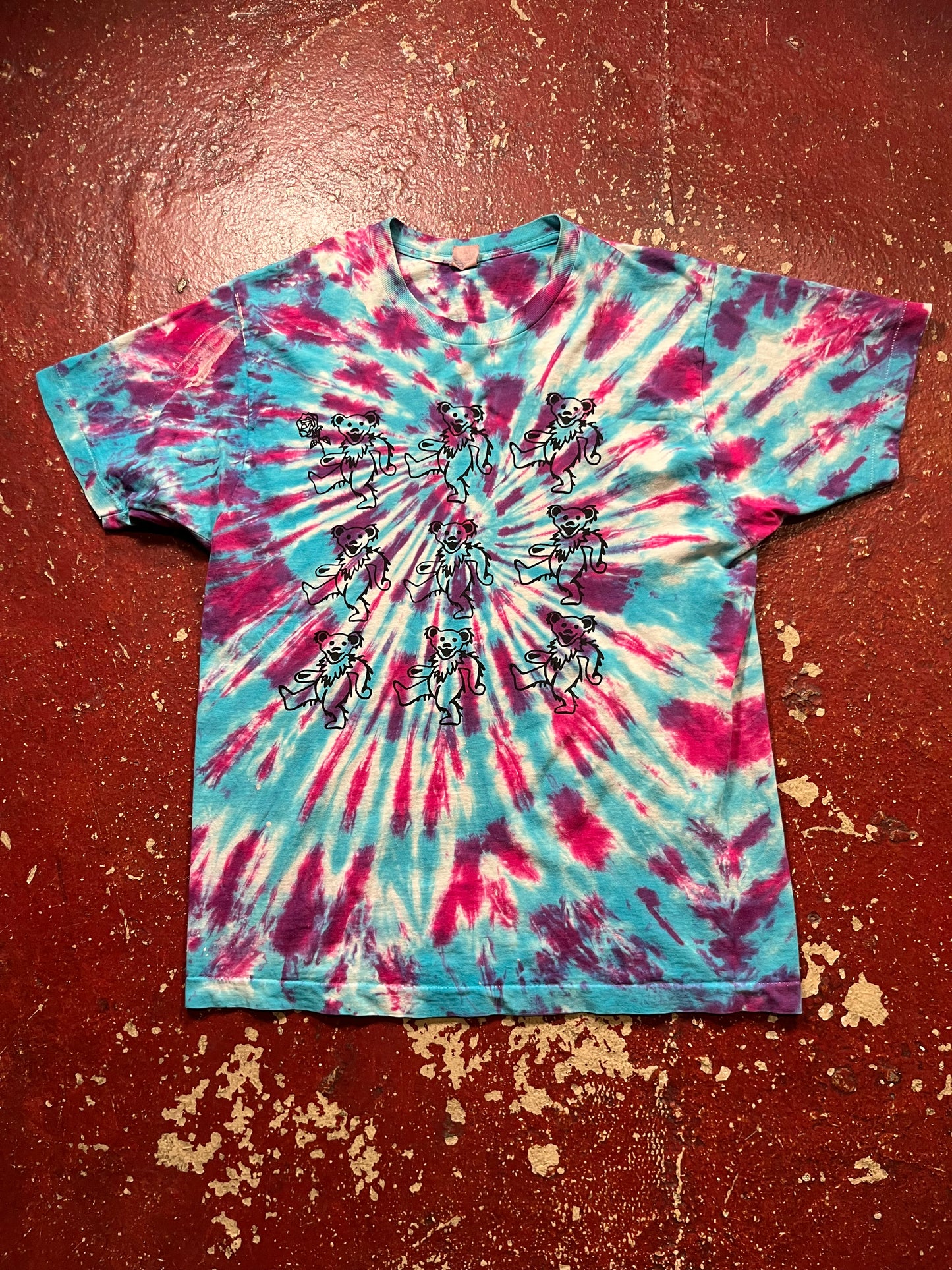 80s/90s Grateful Dead Bears Tye Dye Tee