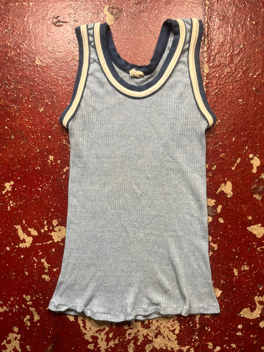 70s Sportswear Baby Blue Tank Top