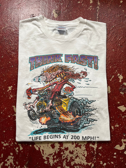 1996 Rat Fink “Think Fast” Tee