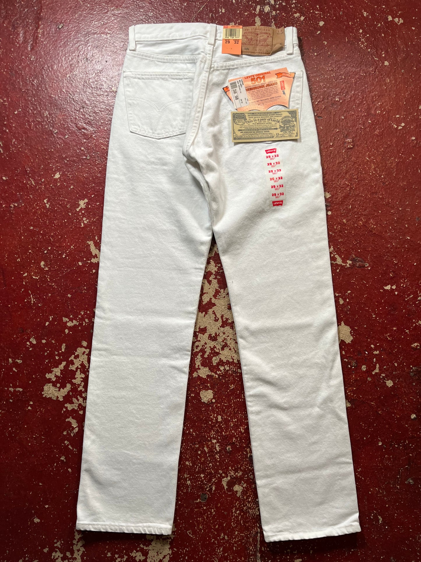 1994 DS Levis 501s White Jeans