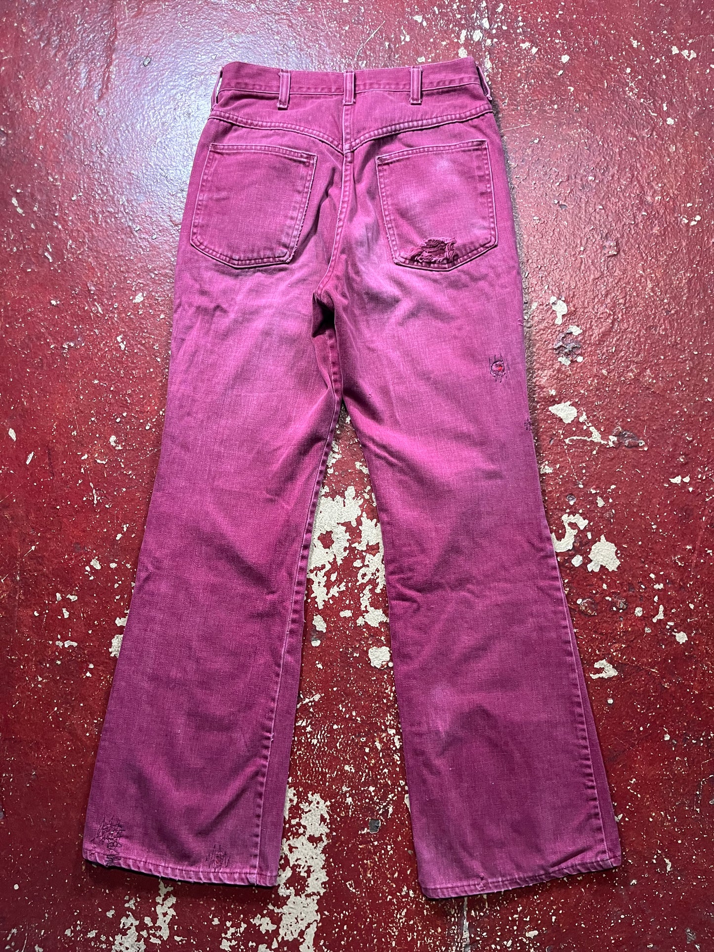 70s Ranchcraft Maroon Jeans