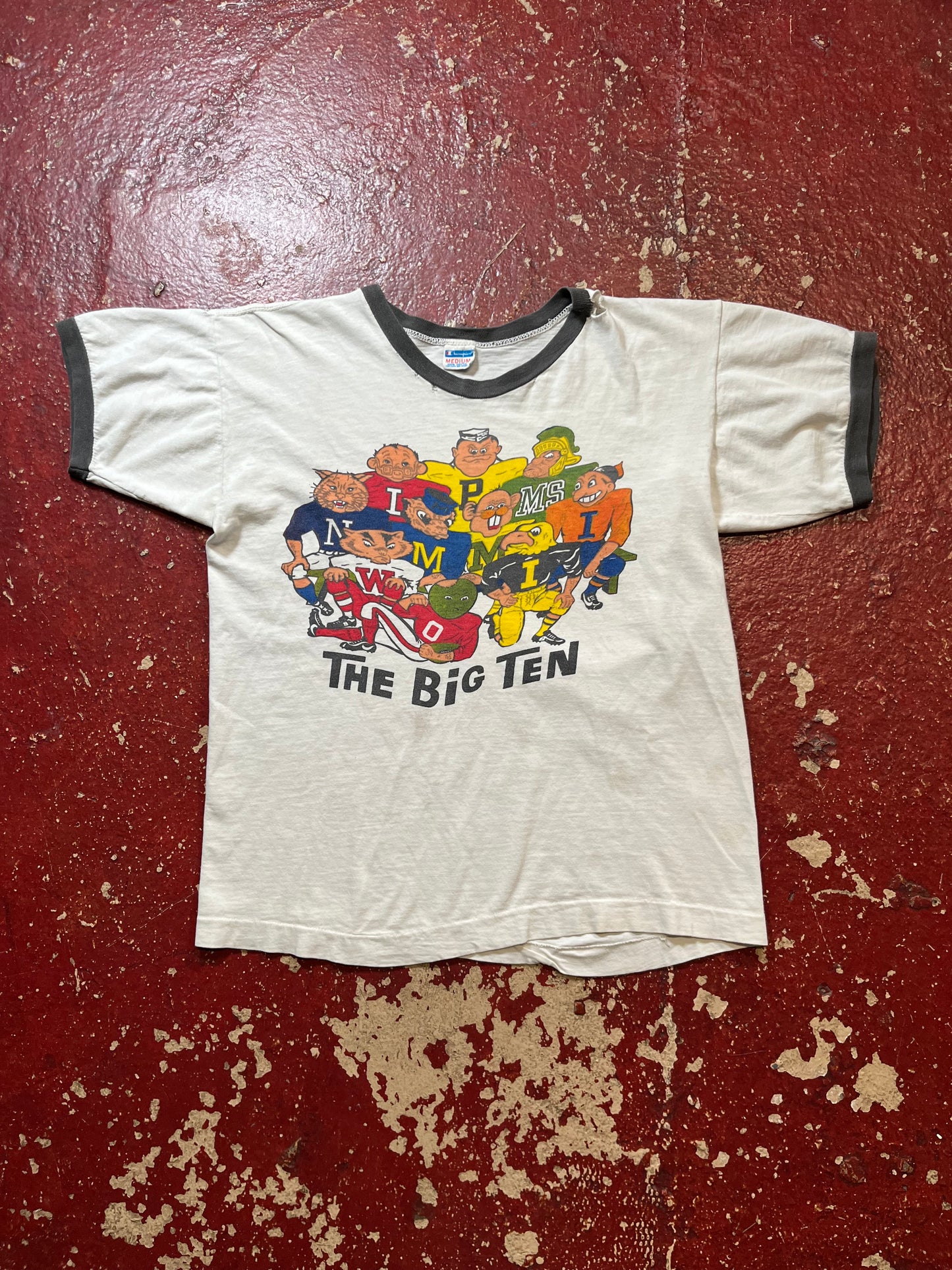 70s Champion Big Ten Ringer Tee