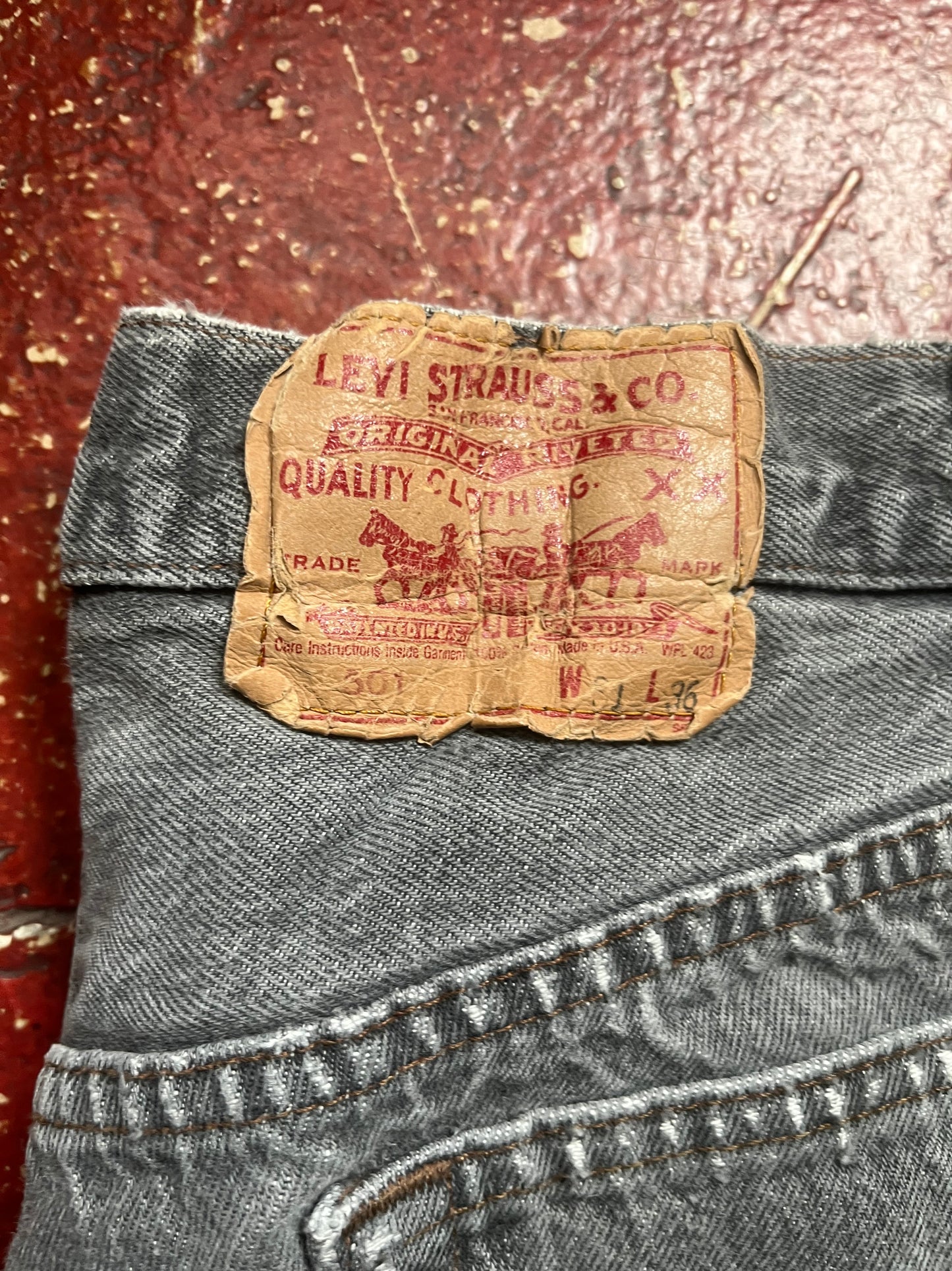 80s Levi’s 501s Black Jeans