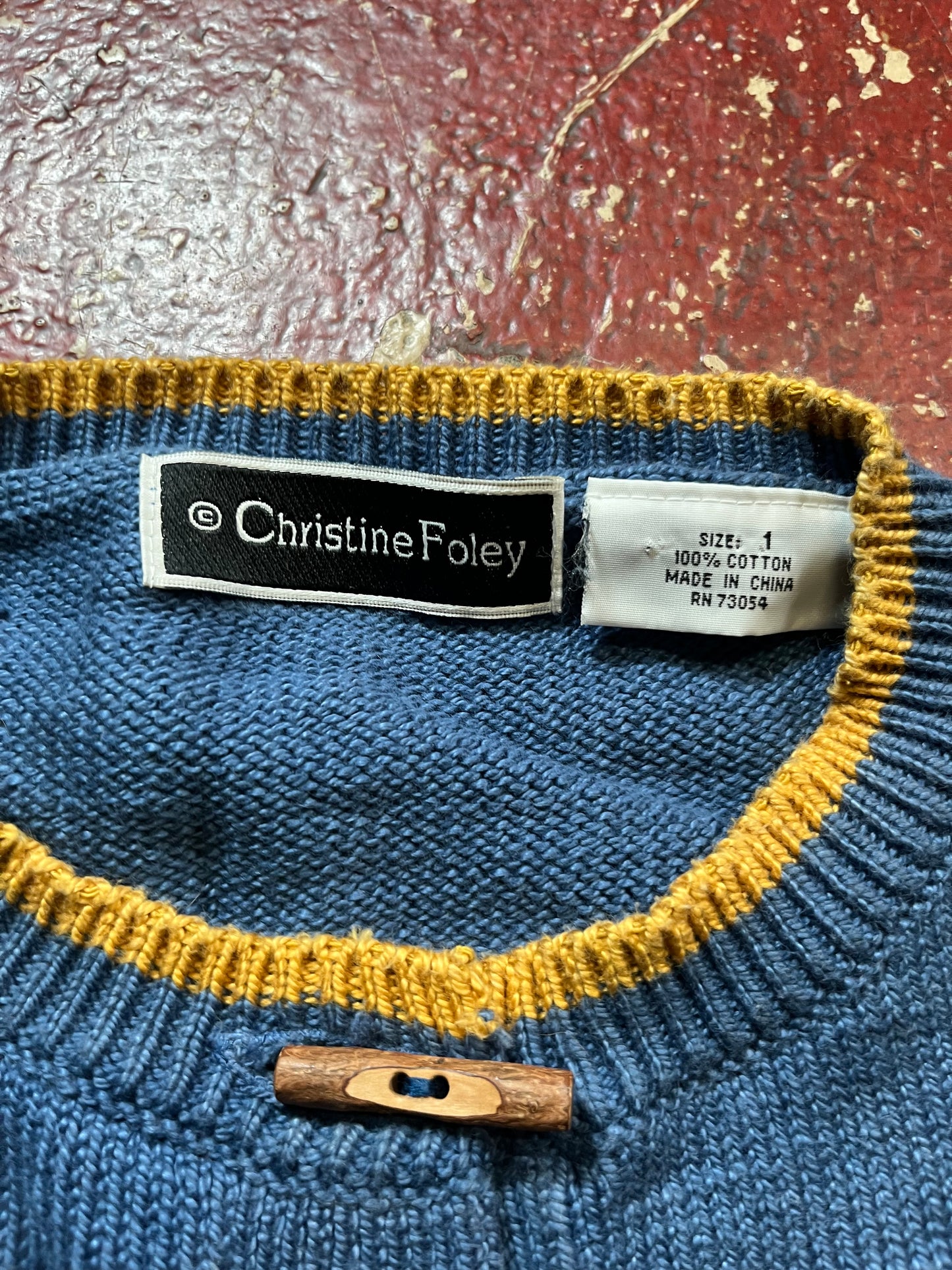 90s Christian Foley Dogs & Sticks Cardigan