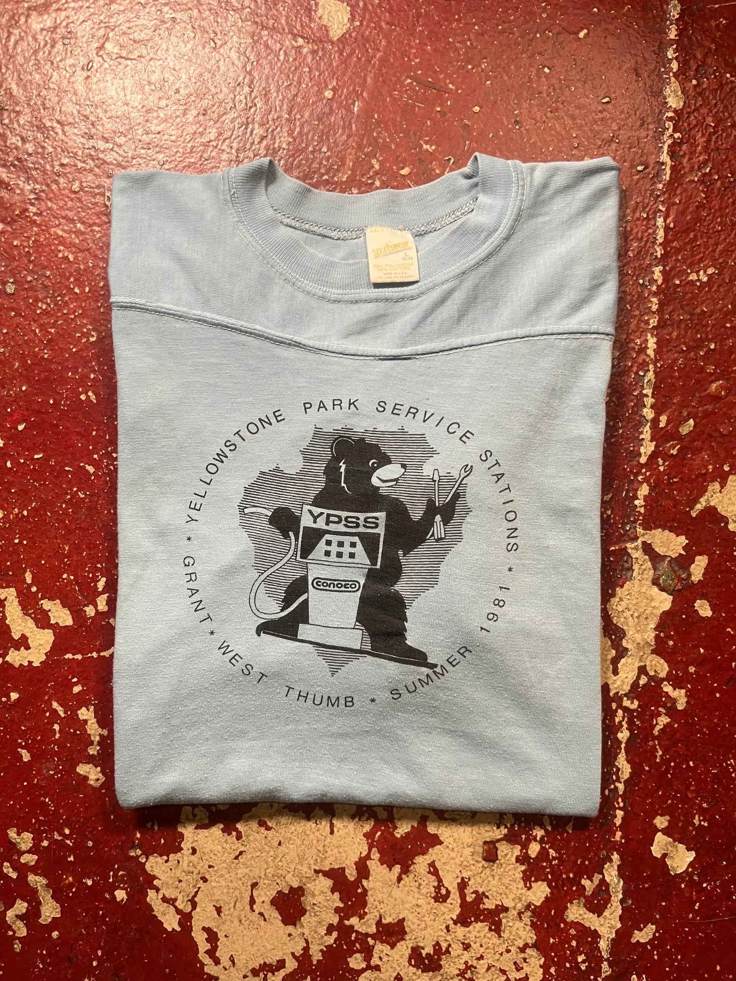 1981 Yellowstone Park Service Stations Quarter Sleeve Shirt