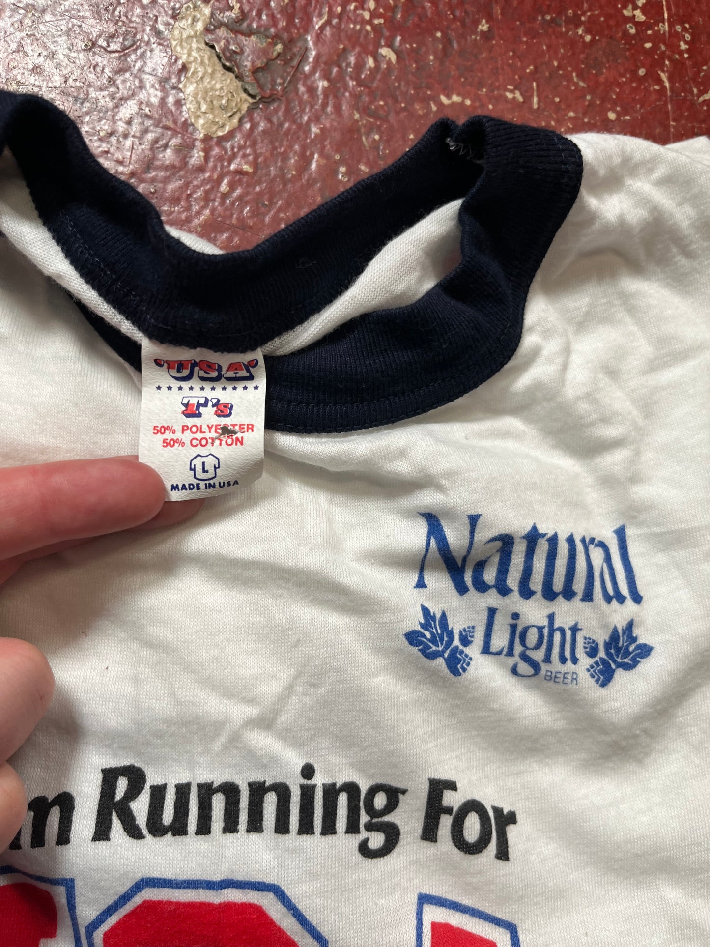 1984 Running USA Olympics Ringer Tee