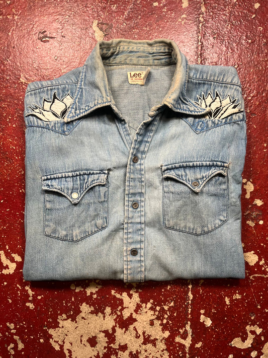 60s/70s Lee Denim Lotus Shirt