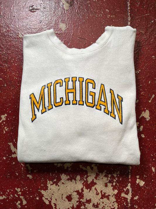 80s Champion Reverse Weave Michigan Crewneck
