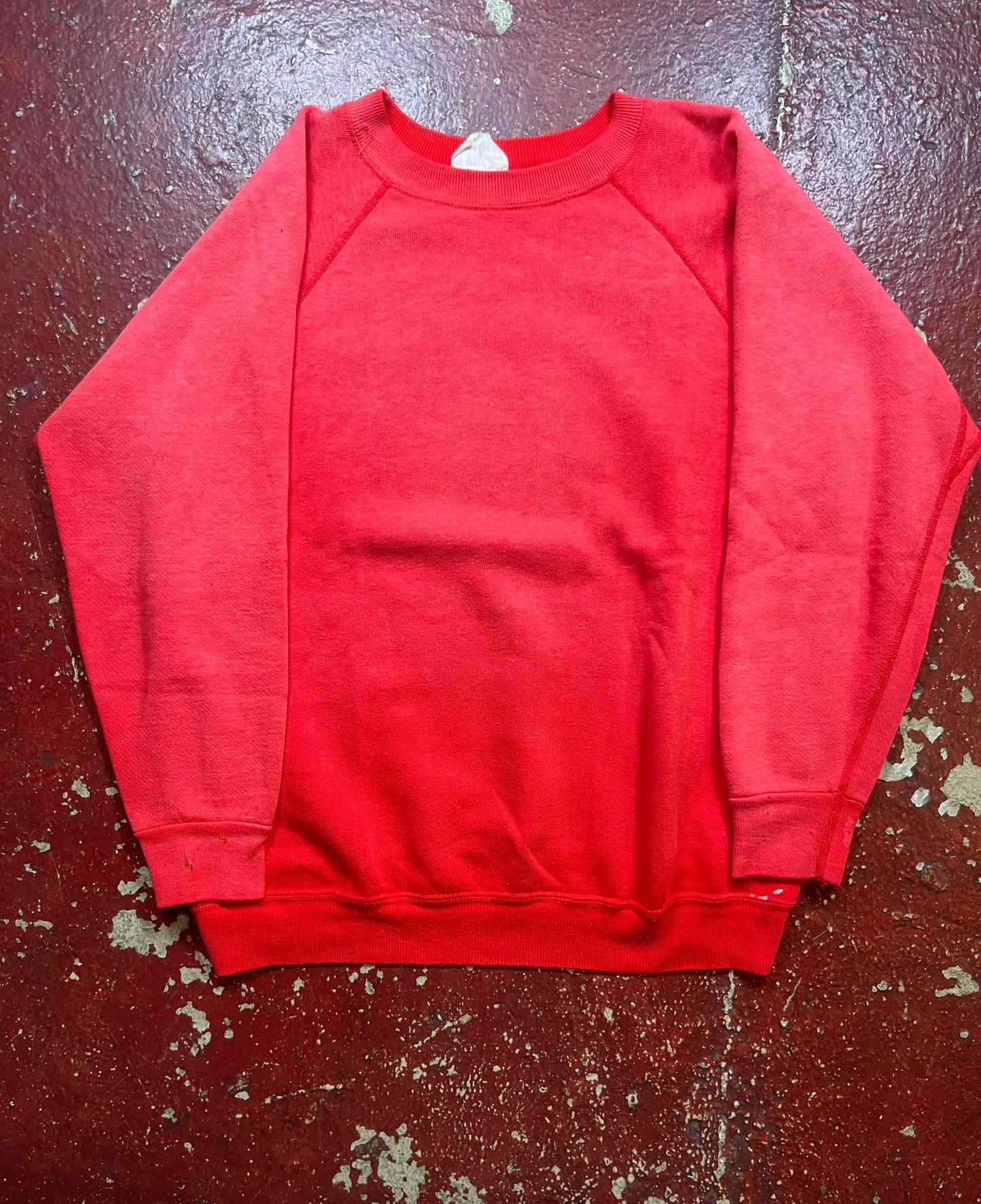 80s Red Faded Crewneck