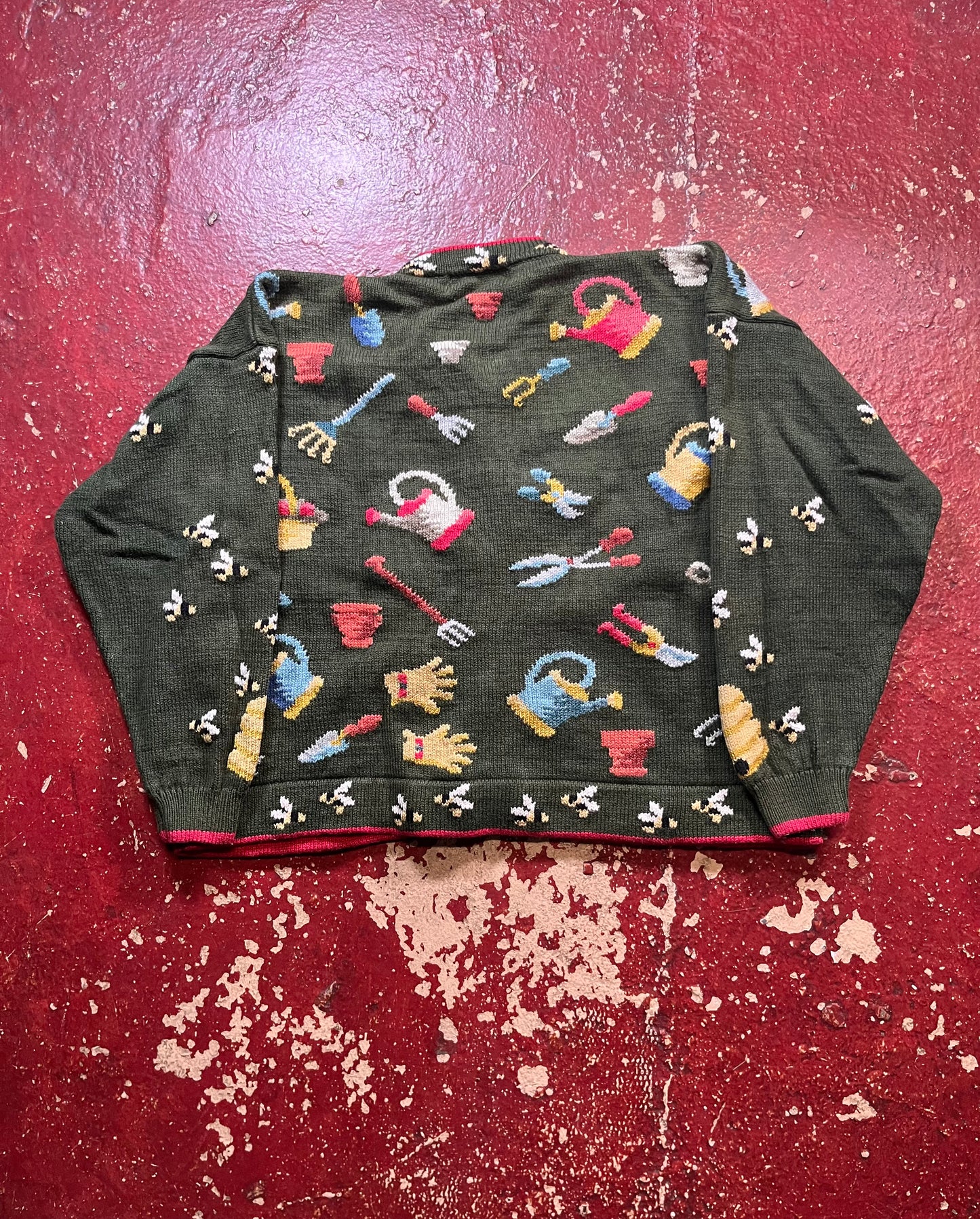 90s Christine Foley Gardening Cardigan