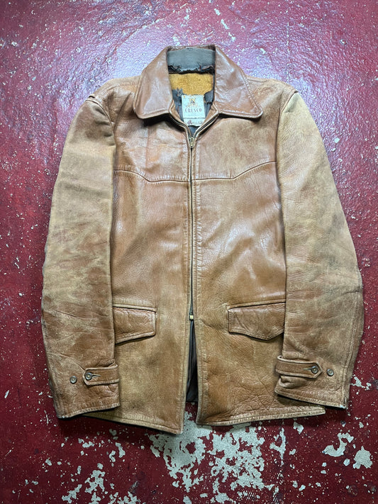 40s/50s Cresco Horsehide Leather Jacket