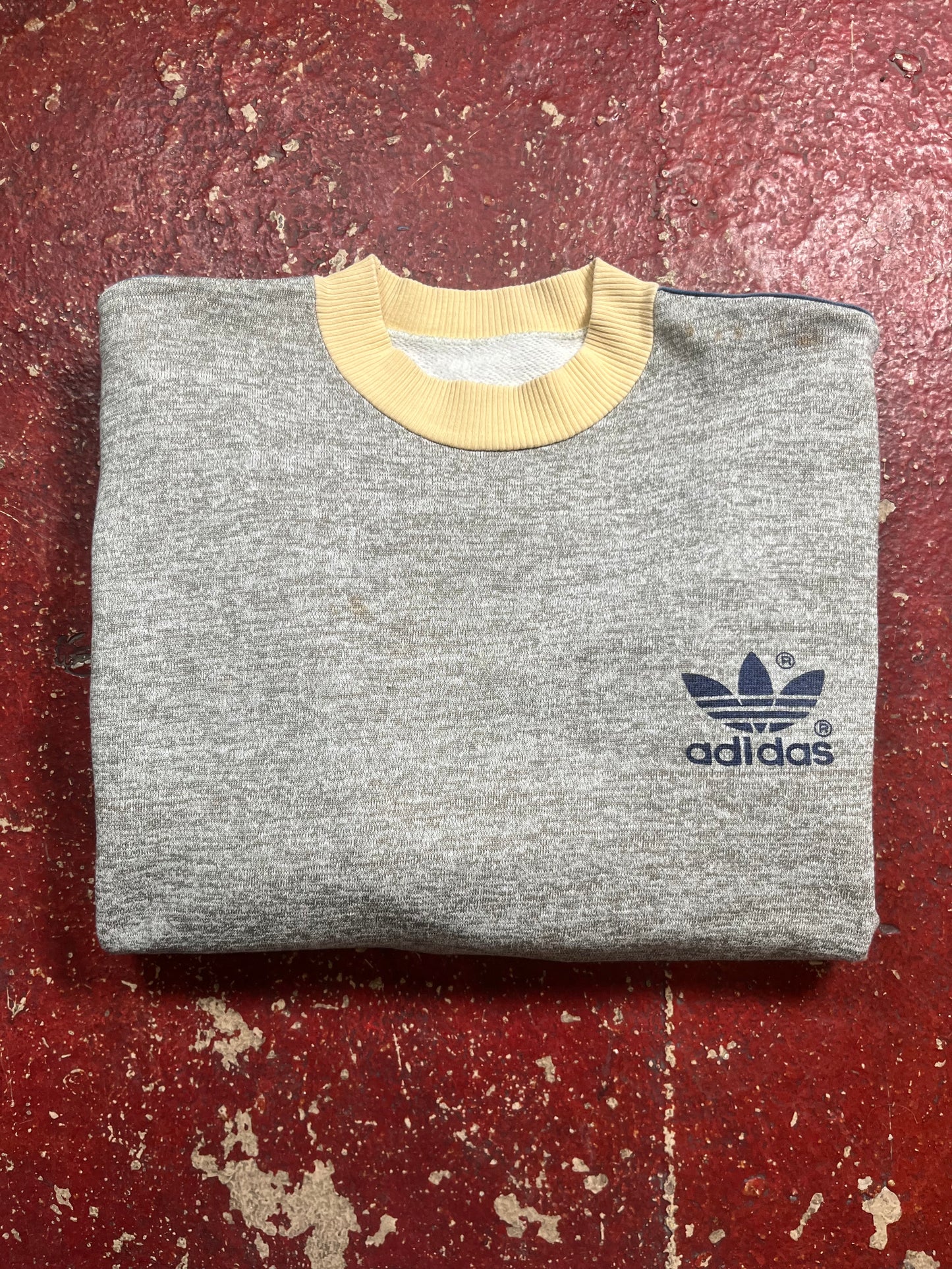 70s Adidas Two Tone Crewneck