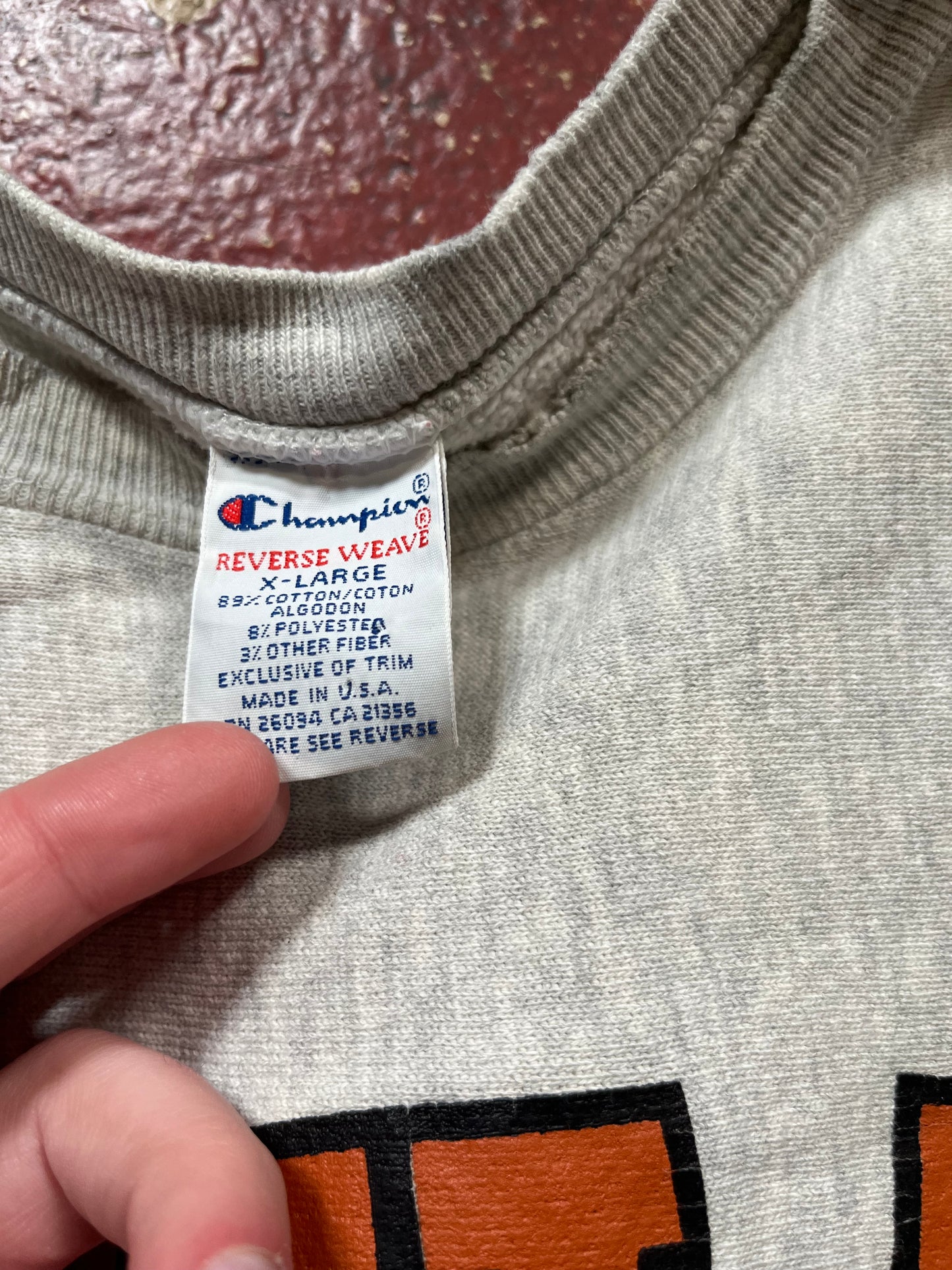 90s Champion Reverse Weave Texas Crewneck
