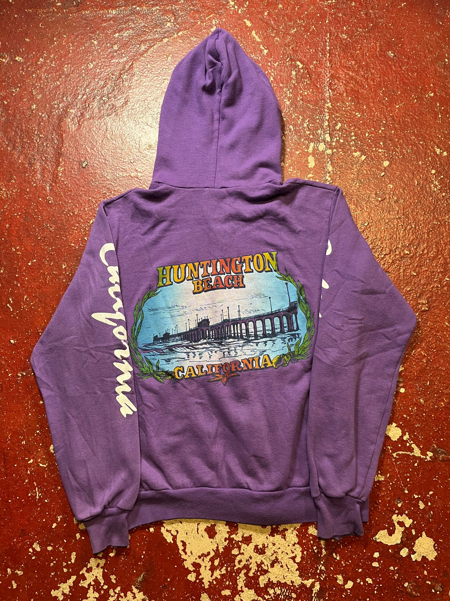 70s/80s Huntington Beach Zip Up Hoodie