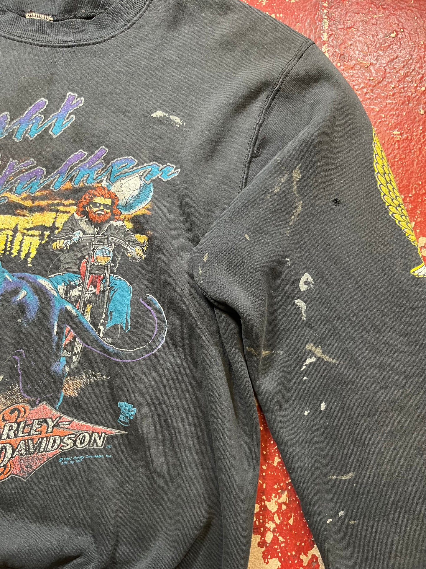 80s/90s Harley Davidson “Night Stalker” Crewneck