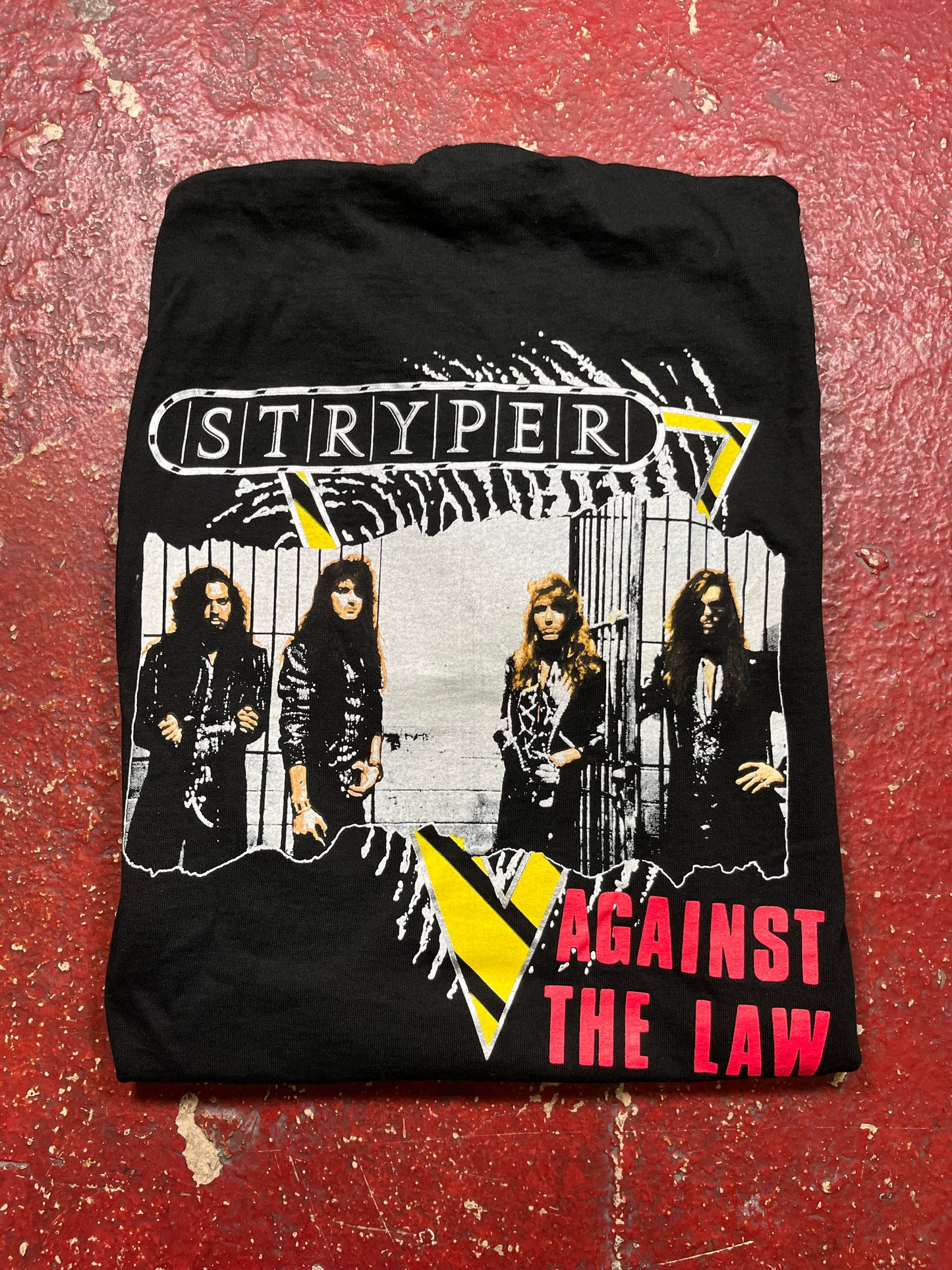 1990 Stryper “Against The Law” Tee