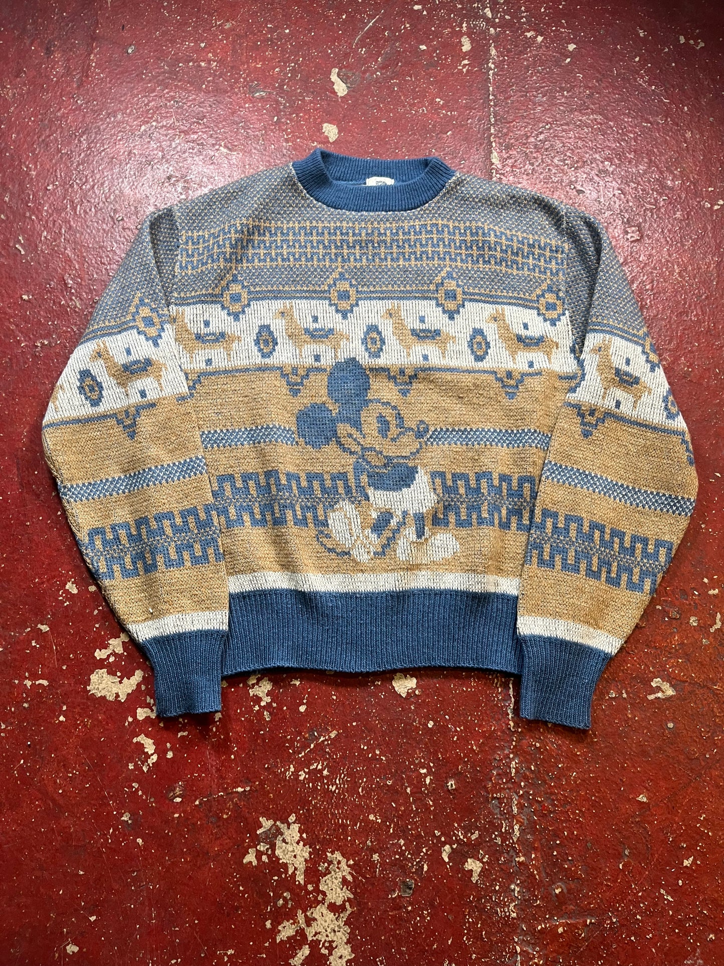 70s Kennington Mickey Knit Sweater