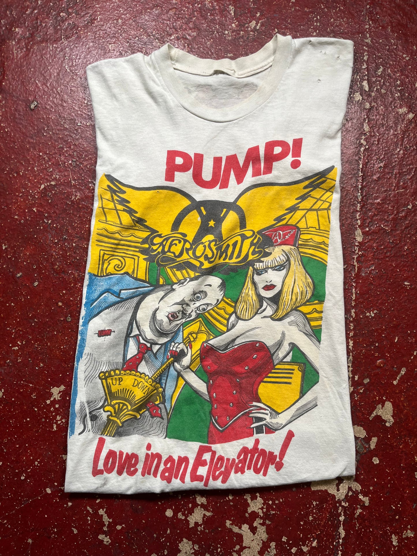 1990 Aerosmith x Skid Row “Pump” Tee