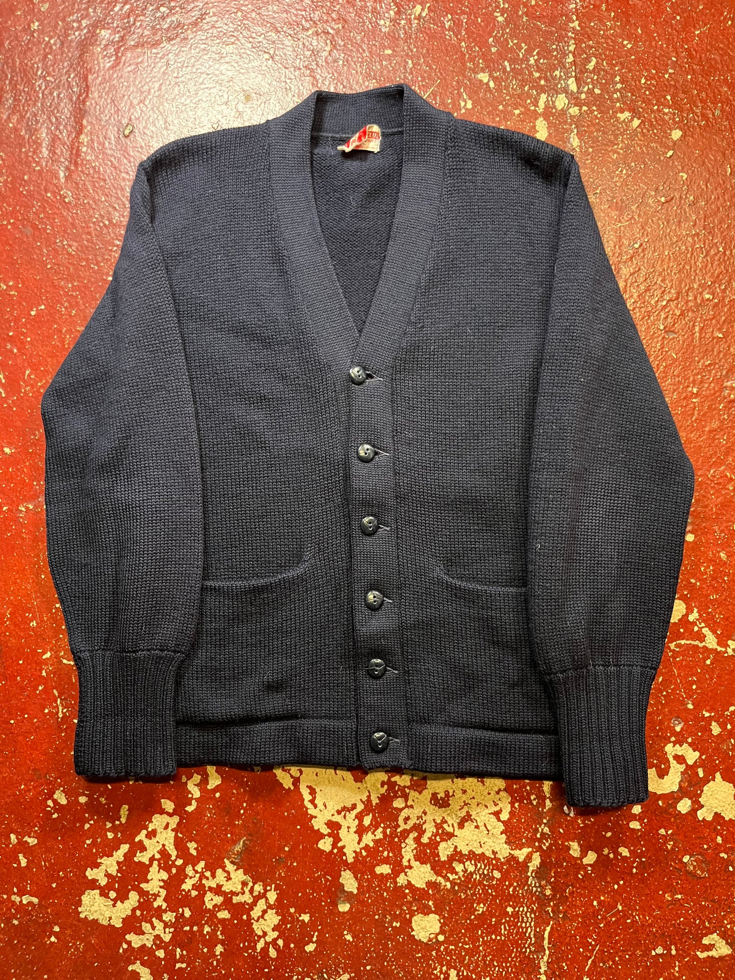 50s/60s Varsity Club Blue Cardigan
