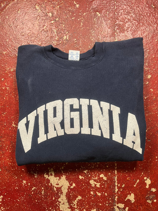 90s Champion Reverse Weave Navy Blue Virginia Crewneck
