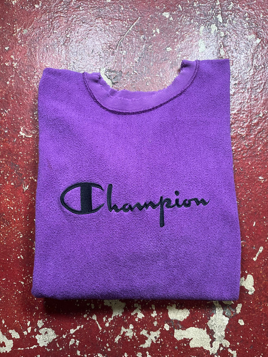 90s Champion Reverse Weave Spellout Crewneck