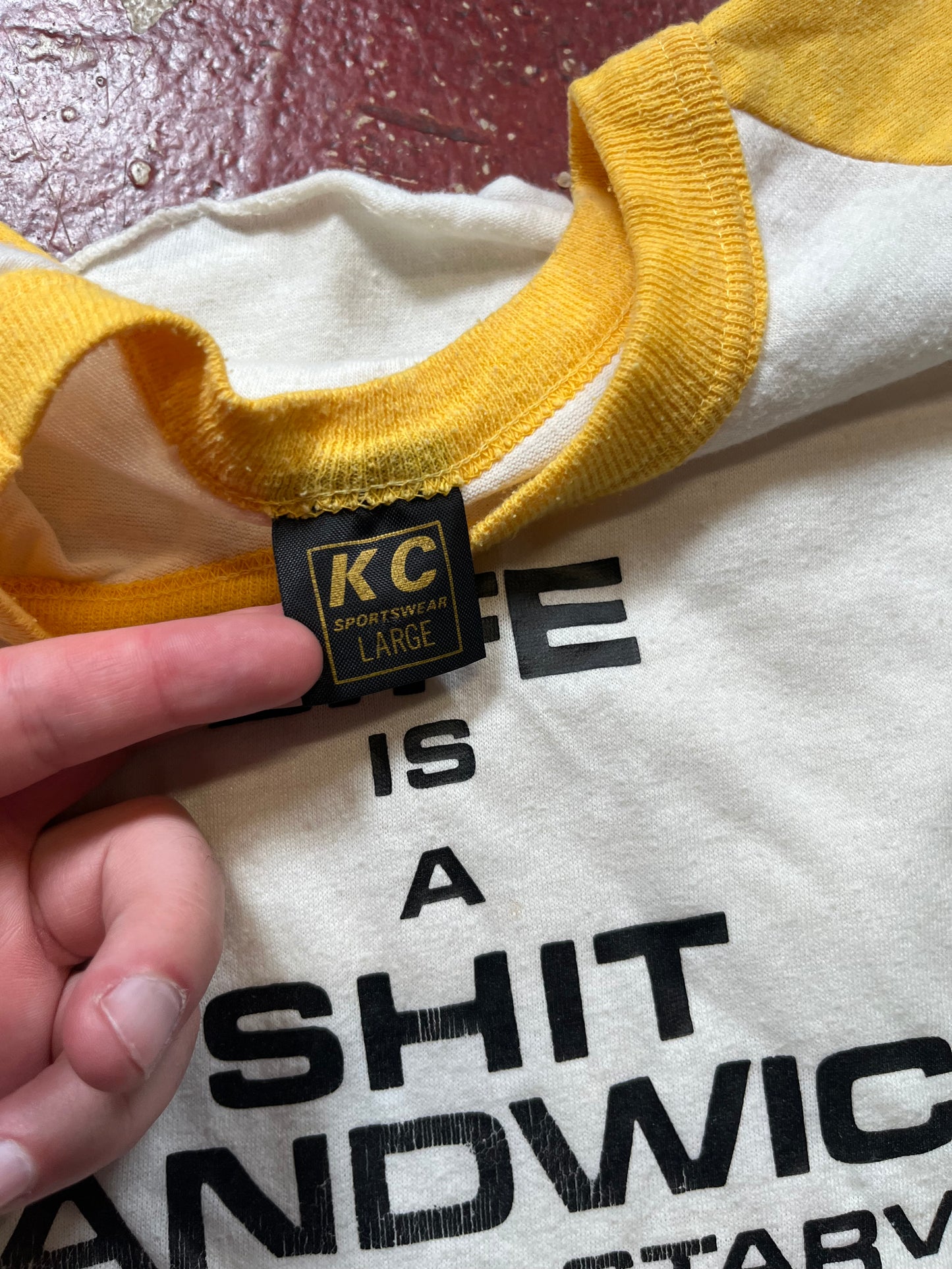 80s Shit Sandwich Quarter Sleeve Shirt