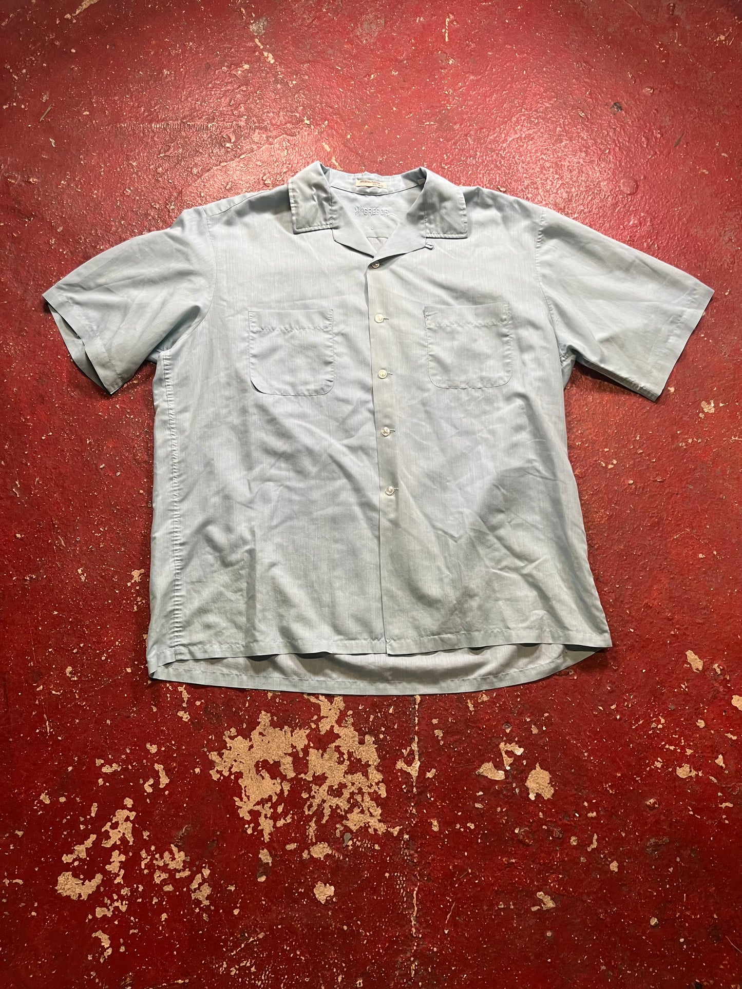 60s McGregor Loop Collar Short Sleeve Button Up