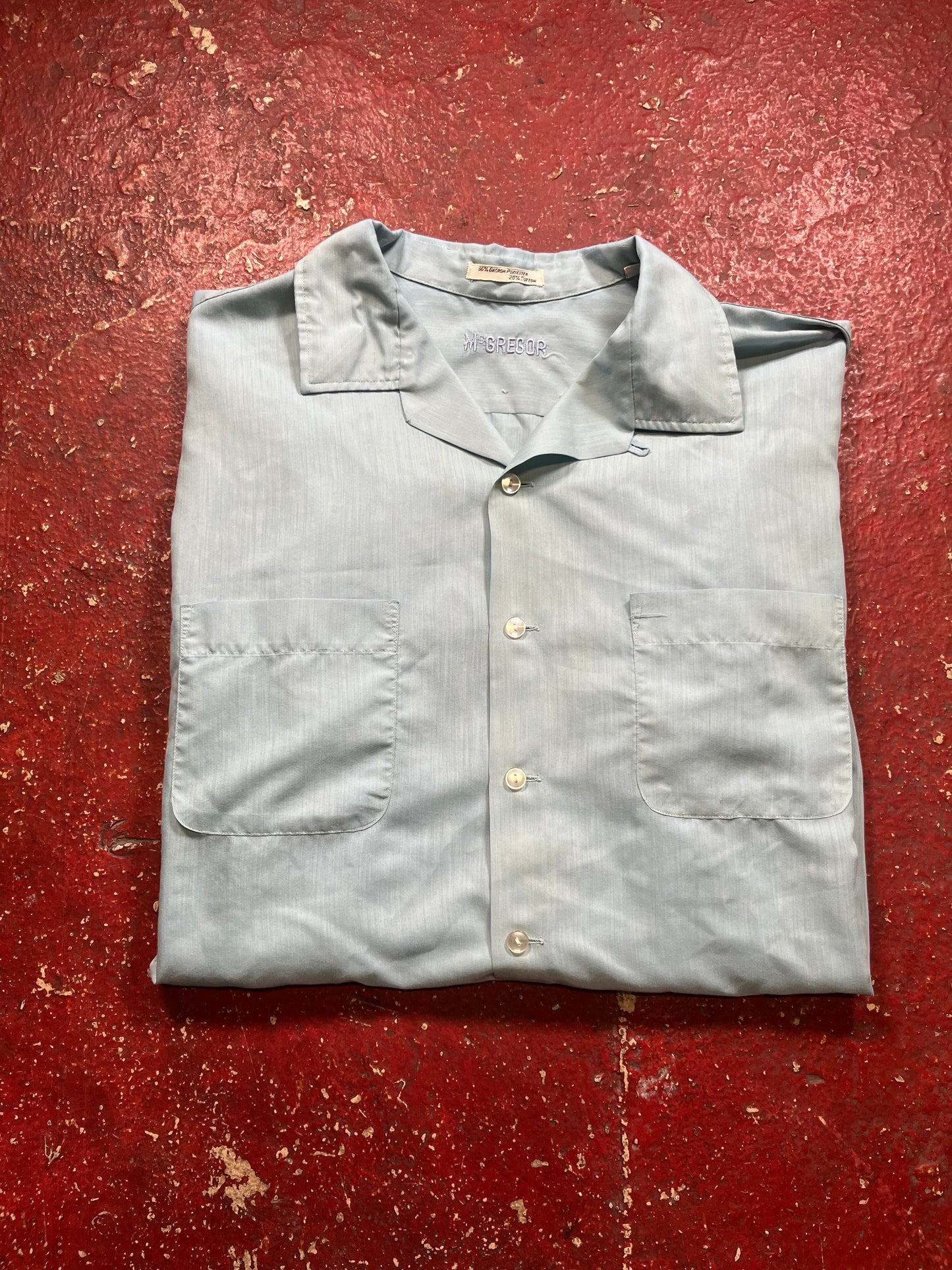 60s McGregor Loop Collar Short Sleeve Button Up