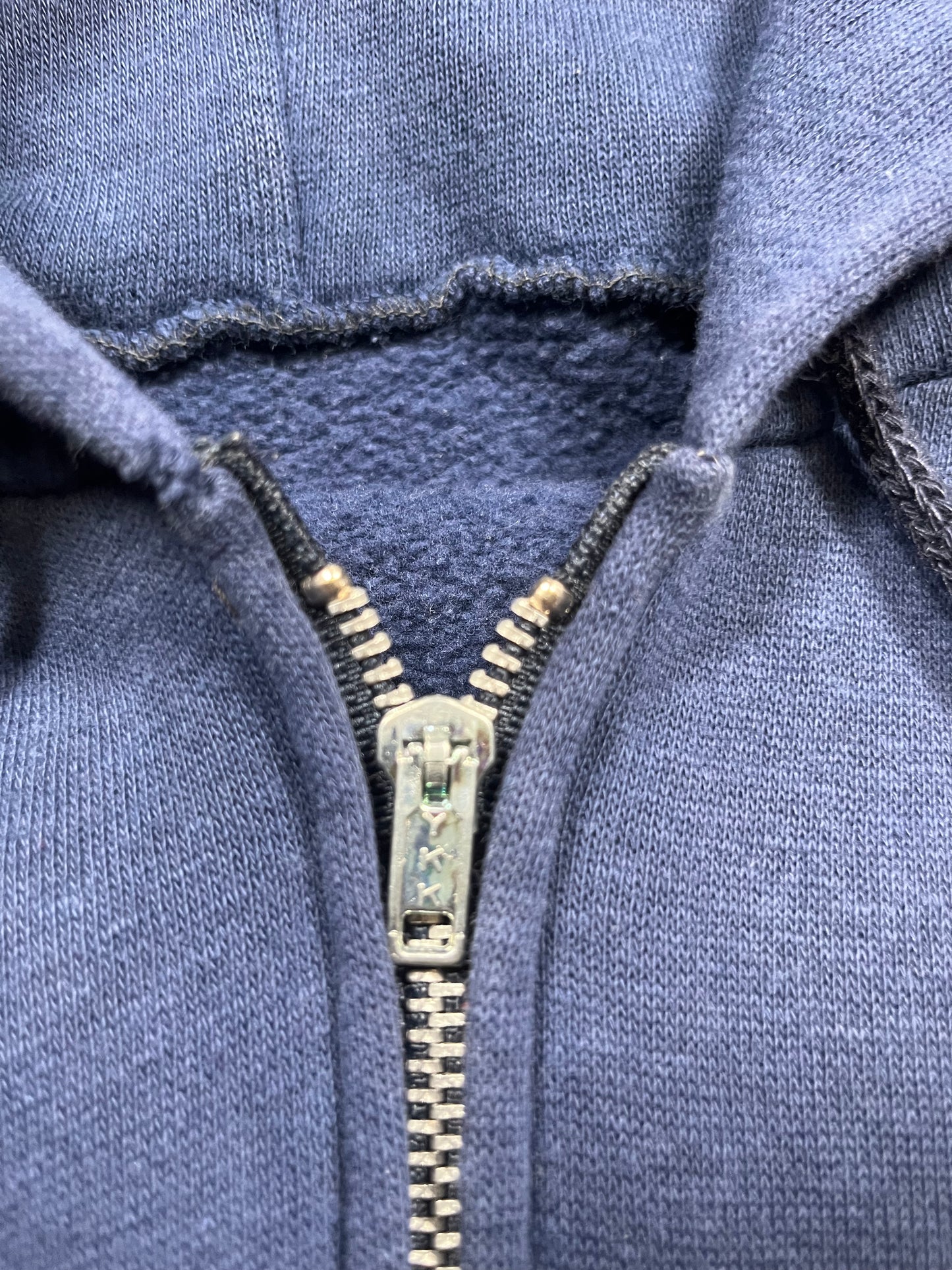 80s Blue Zip Up Hoodie