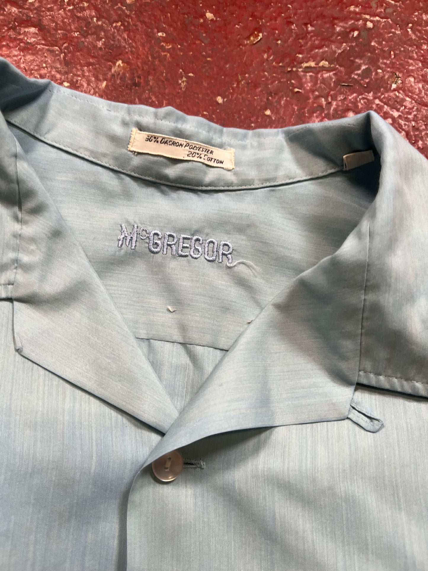 60s McGregor Loop Collar Short Sleeve Button Up