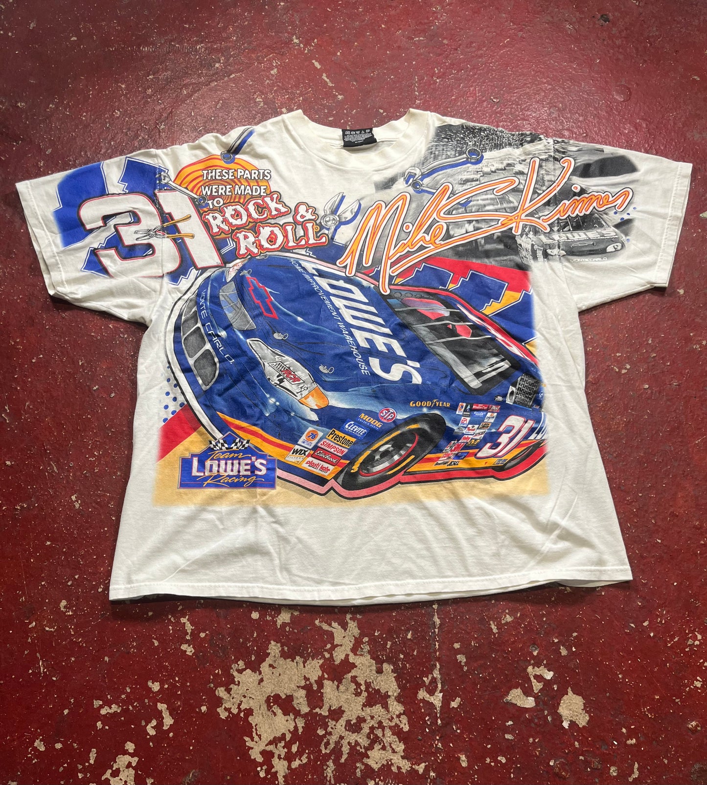 90s Mike Skinner AOP Racing Tee