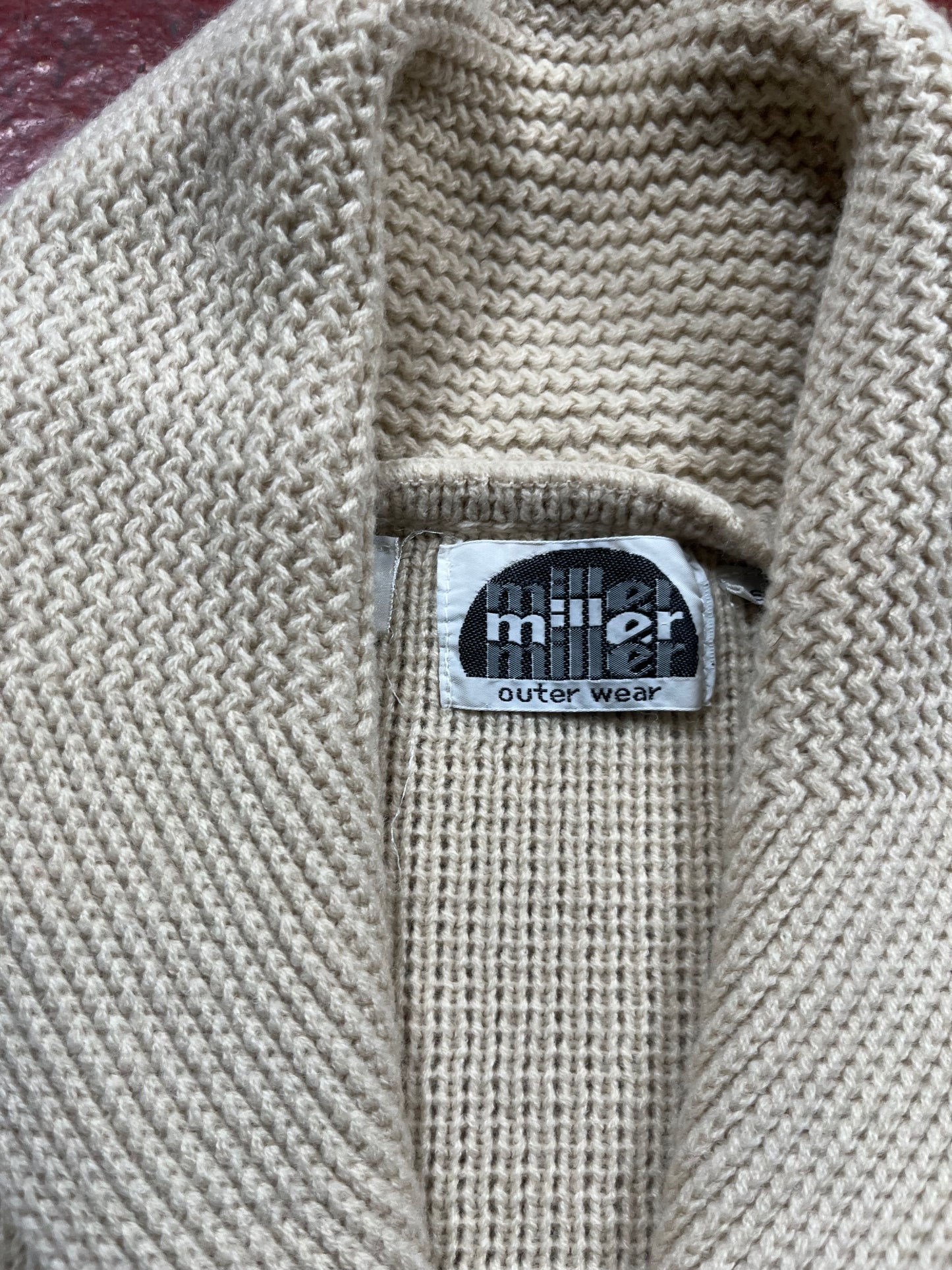 70s Miller Shawl Sweater