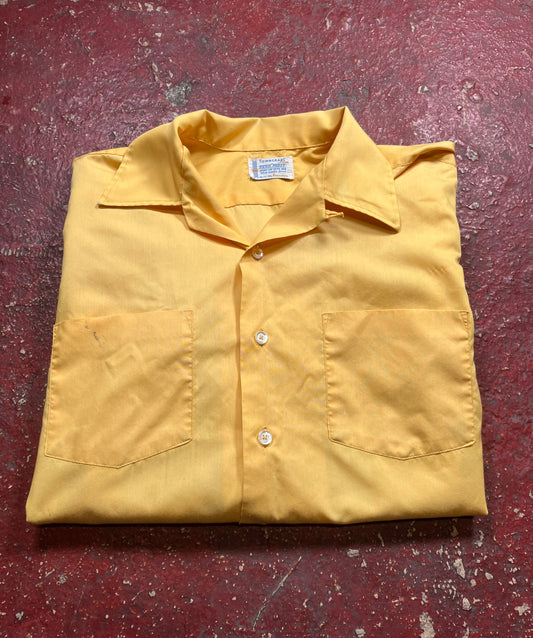 60s Towncraft Loop Collar Short Sleeve Button Up