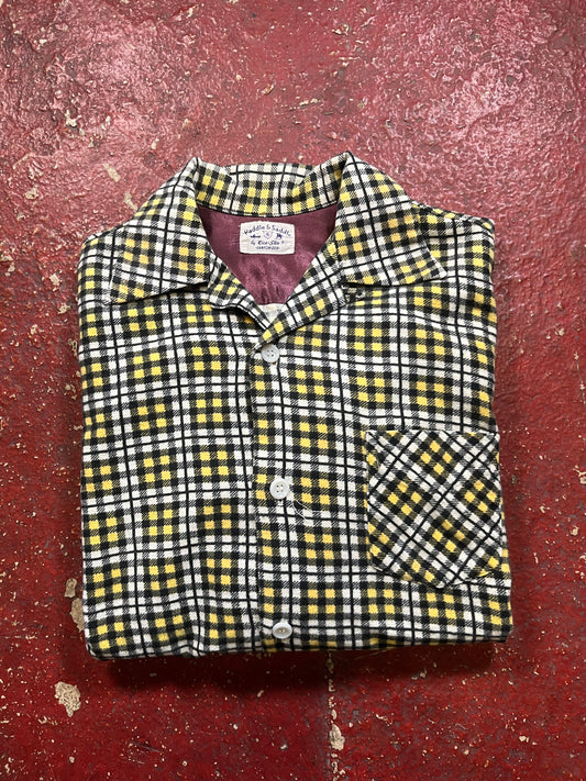 50s Paddle & Saddle Loop Collar Flannel