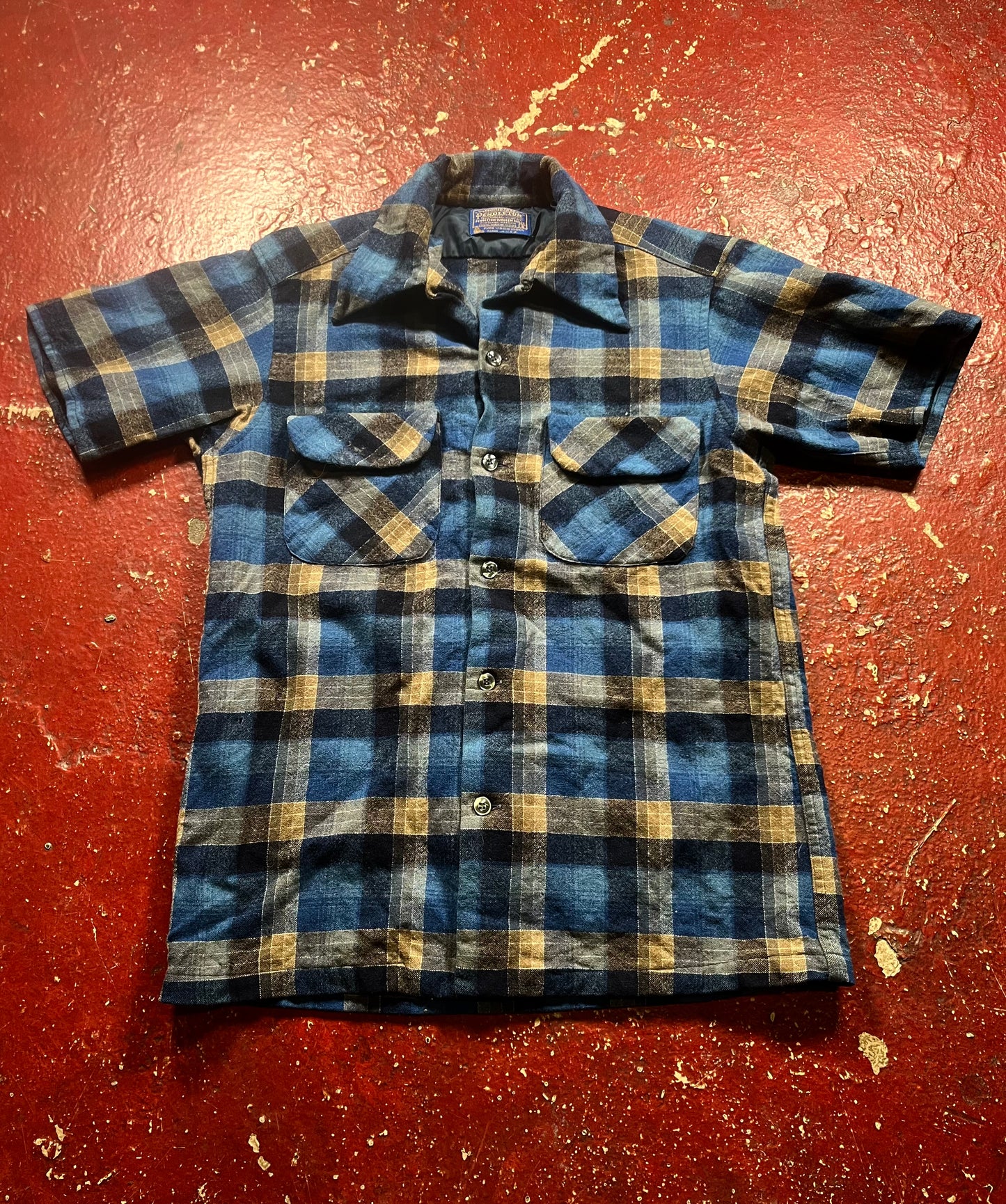 60s/70s Pendleton Short Sleeve Flannel