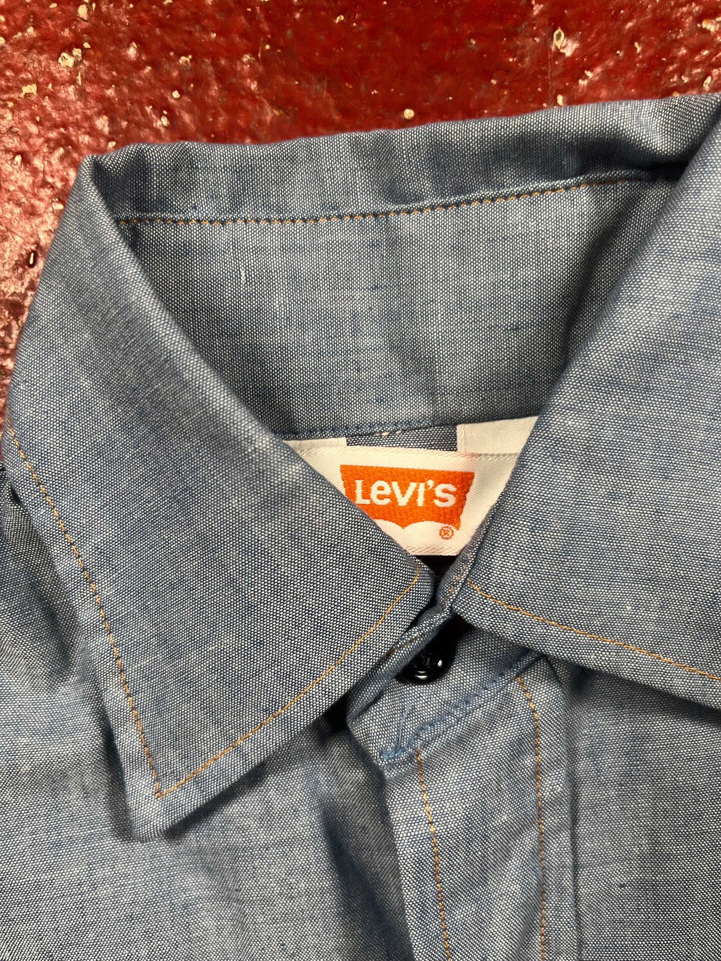 70s Levis Patch Button Up Long Sleeve