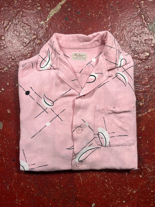 50s Marlboro Long Sleeve Button Up