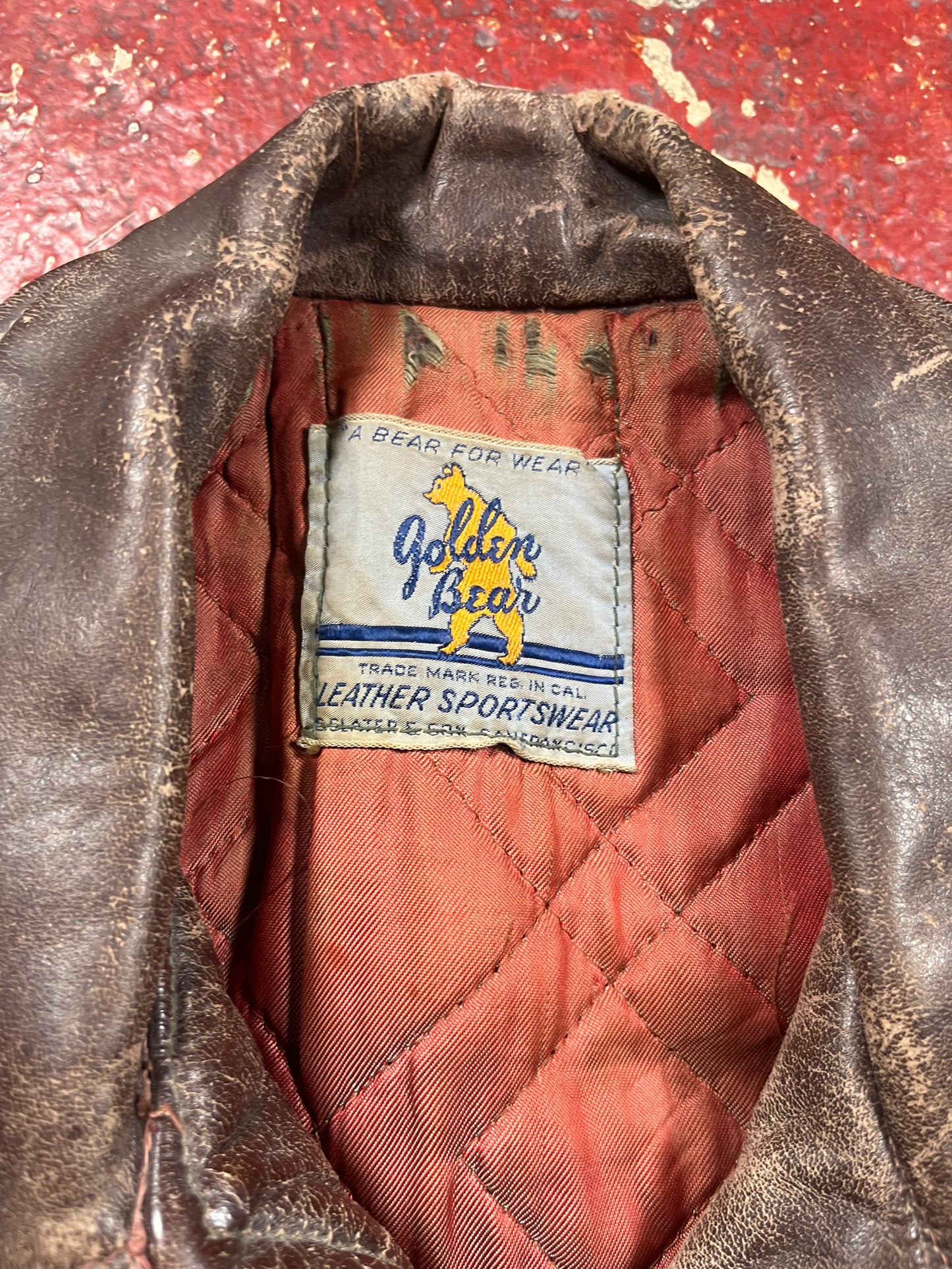 50s Golden Bear Leather Jacket