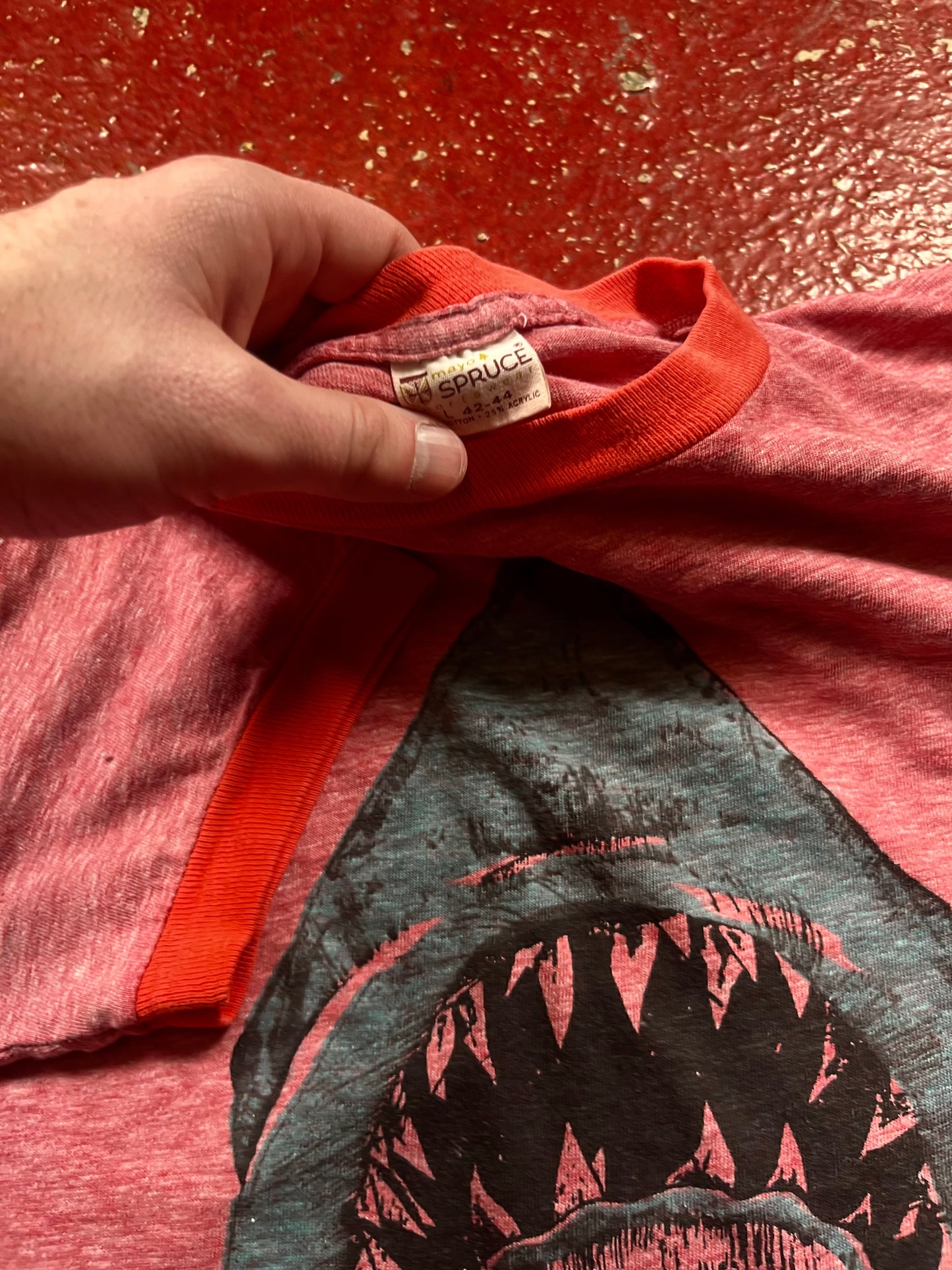 70s Shark Ringer Tee