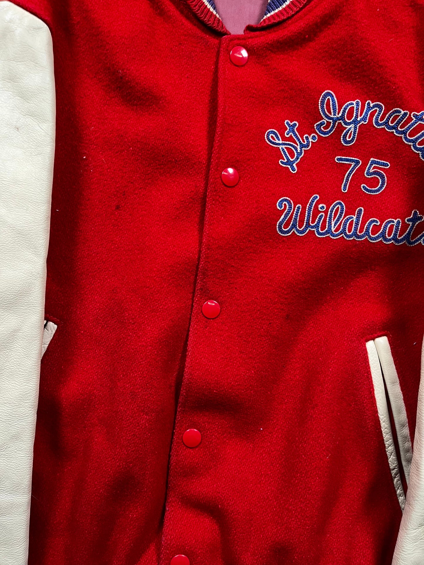 50s/60s St Ignatius Chain Stitched Letterman Jacket