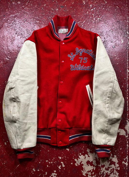 50s/60s St Ignatius Chain Stitched Letterman Jacket