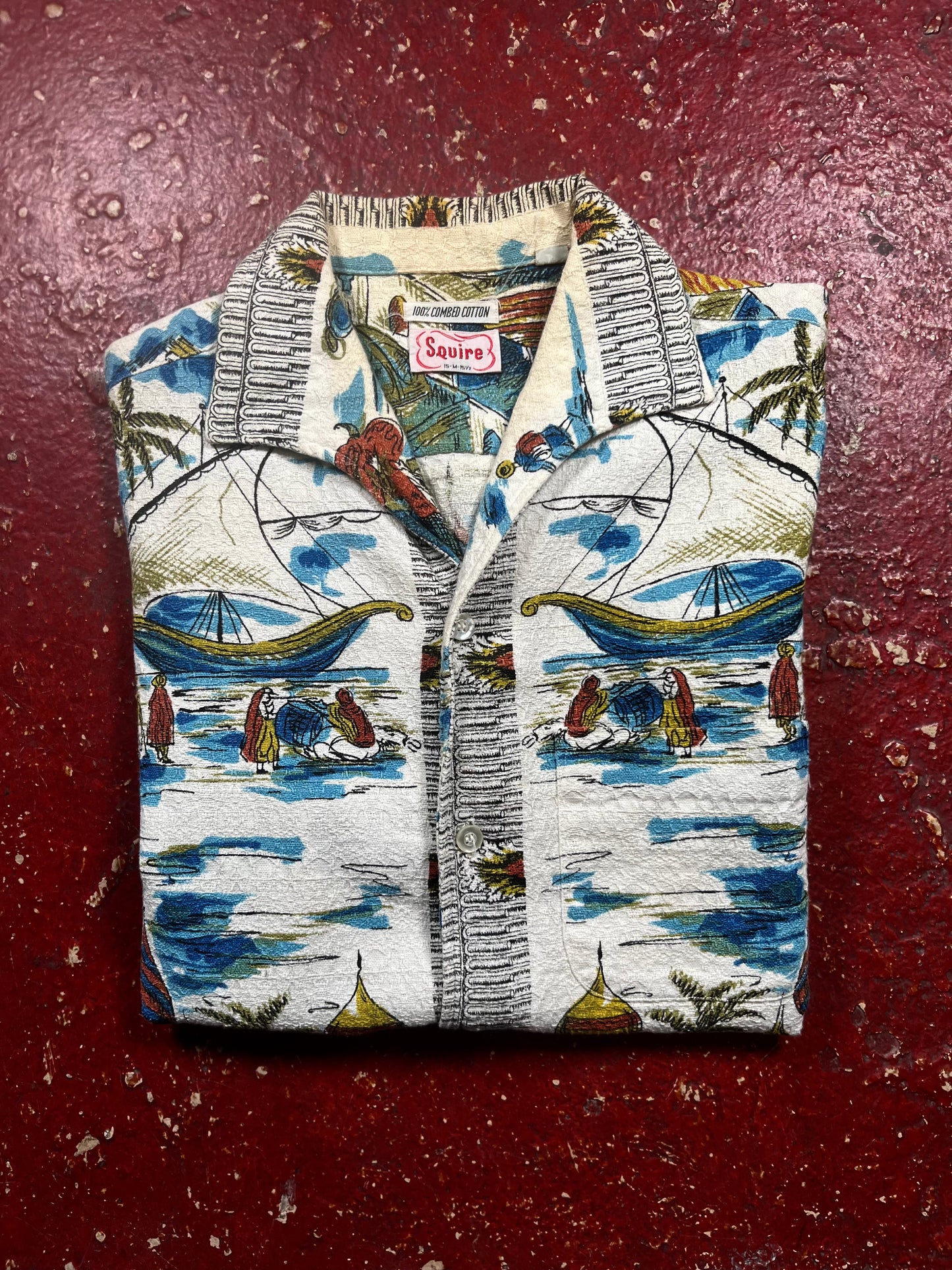 50s Squire Novelty Print Shirt