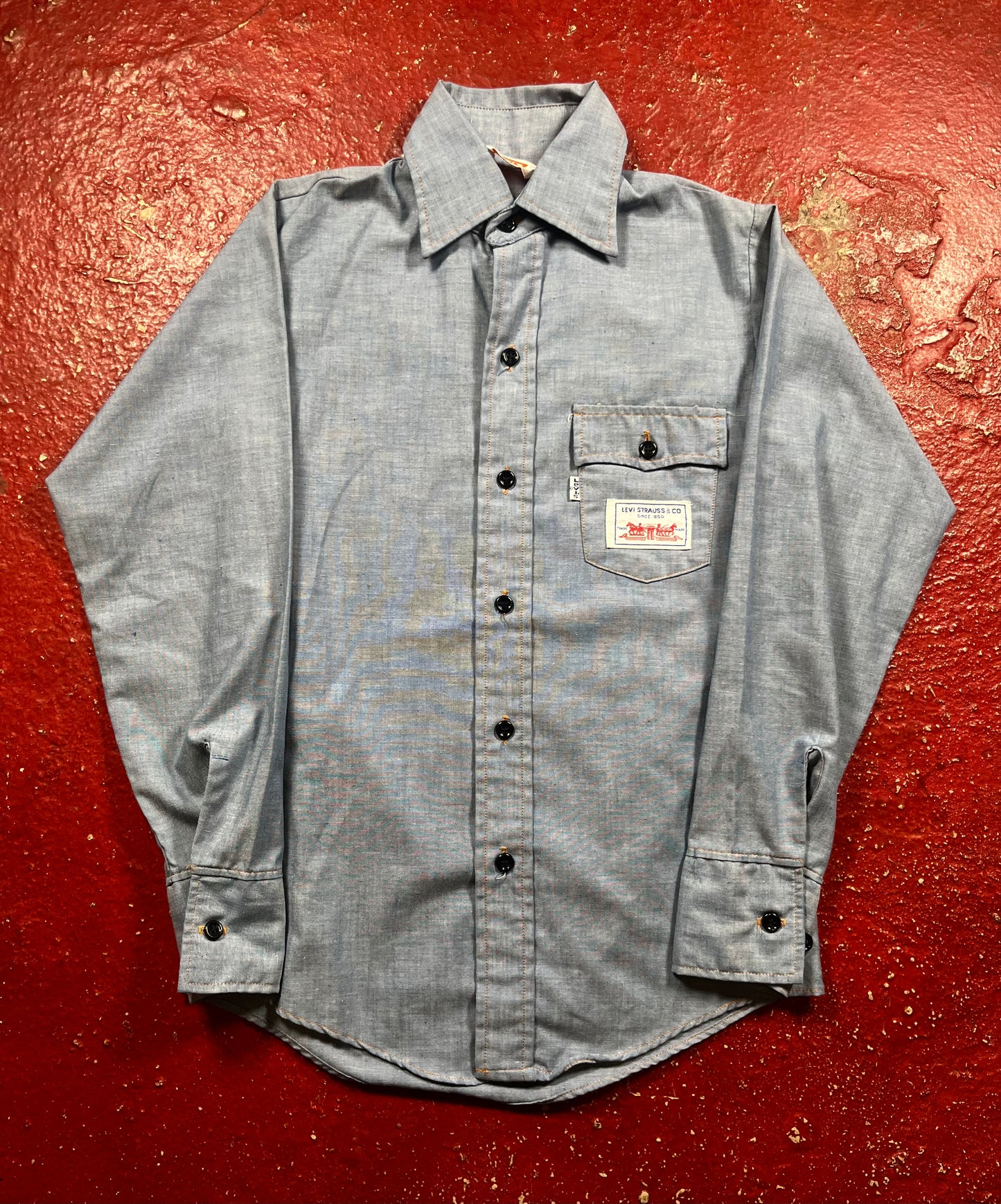 70s Levis Patch Button Up Long Sleeve