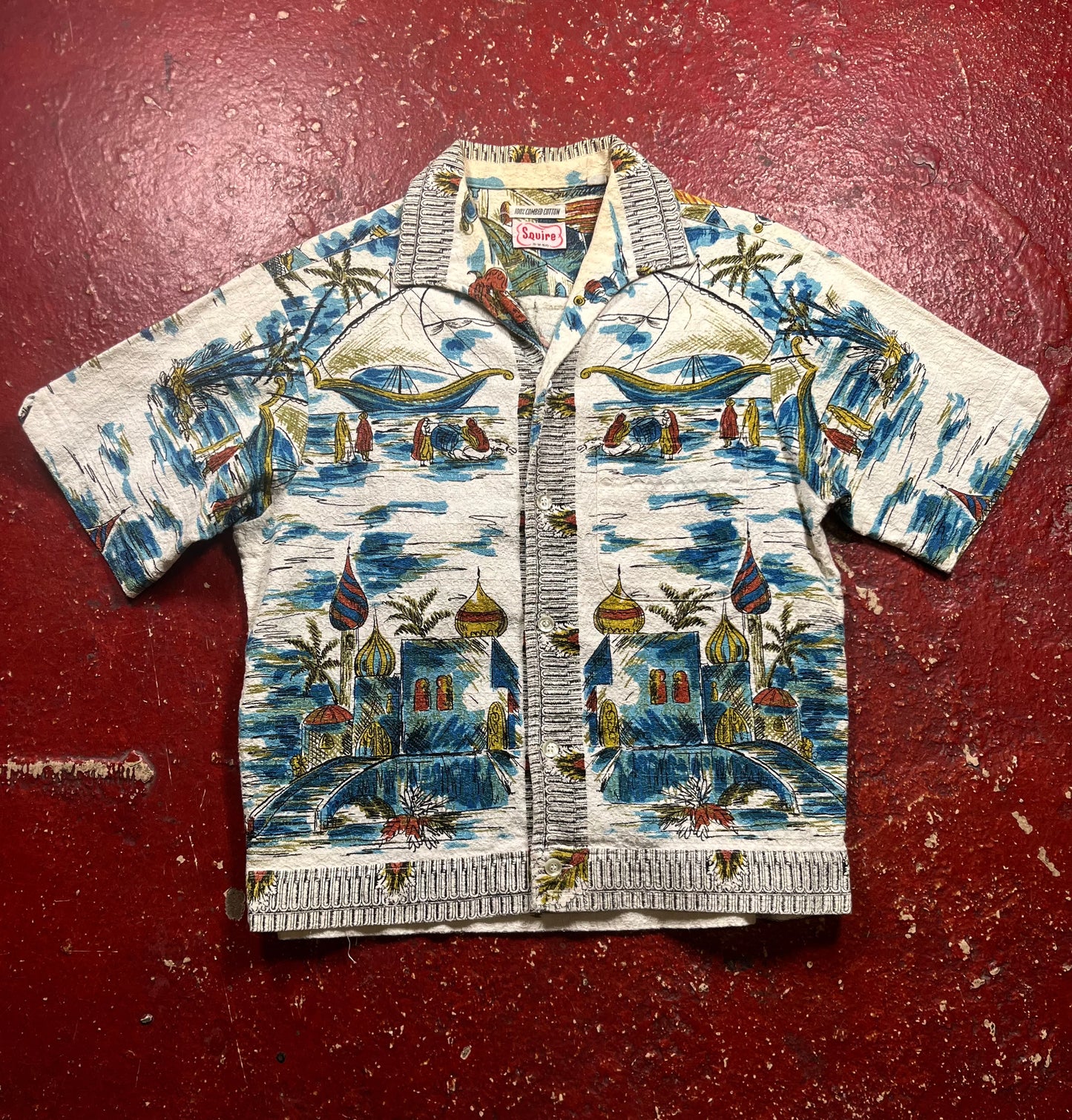 50s Squire Novelty Print Shirt